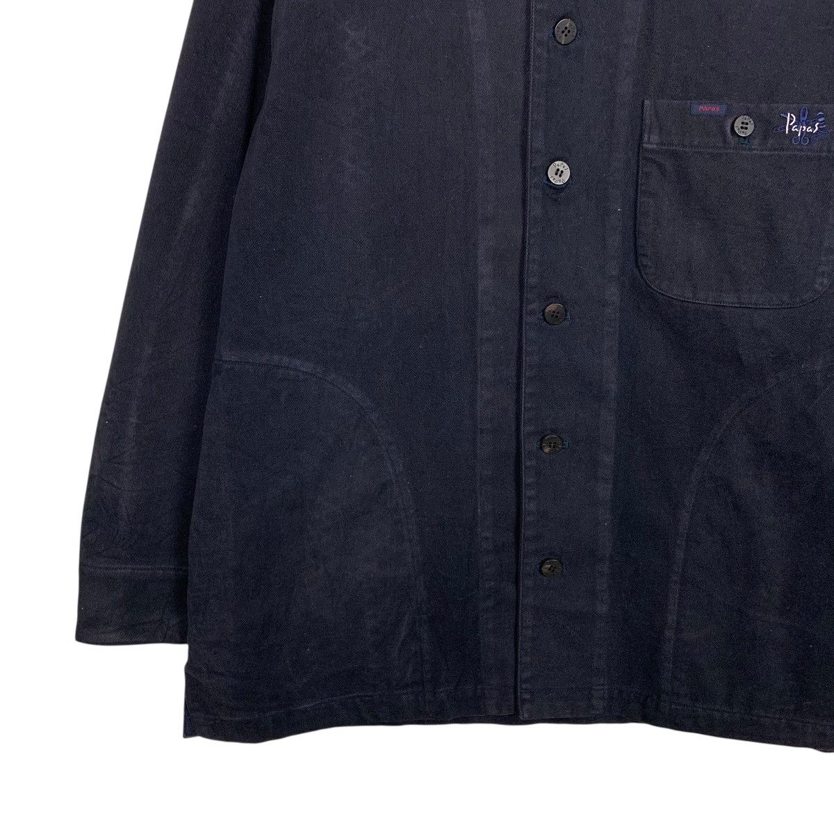 Japanese Brand PAPAS Button Casual Blue Jacket#2933-C133 Size US L / EU 52-54 / 3 - 3 Thumbnail