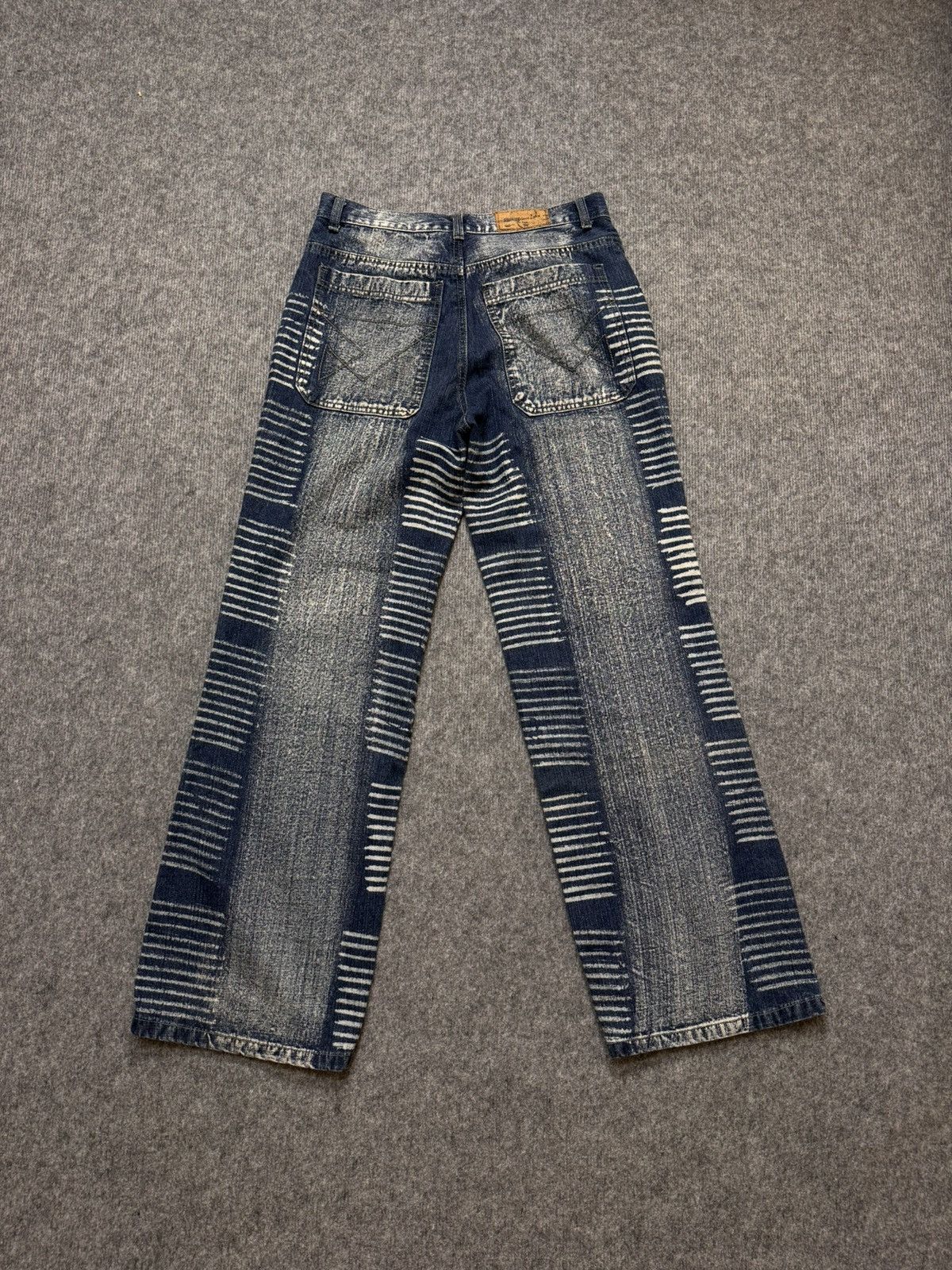Hysteric Glamour × Japanese Brand × Vintage Vintage pants y2k denim flared baggy distressed japan style Size 32" / US 10 / IT 46 - 2 Thumbnail