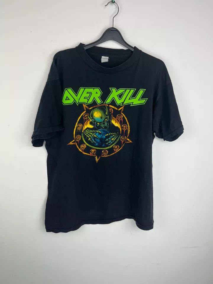 Vintage RARE Vintage Overkill Horrorscope Touring The World 1991-92 Size US XL / EU 56 / 4 - 10 Thumbnail