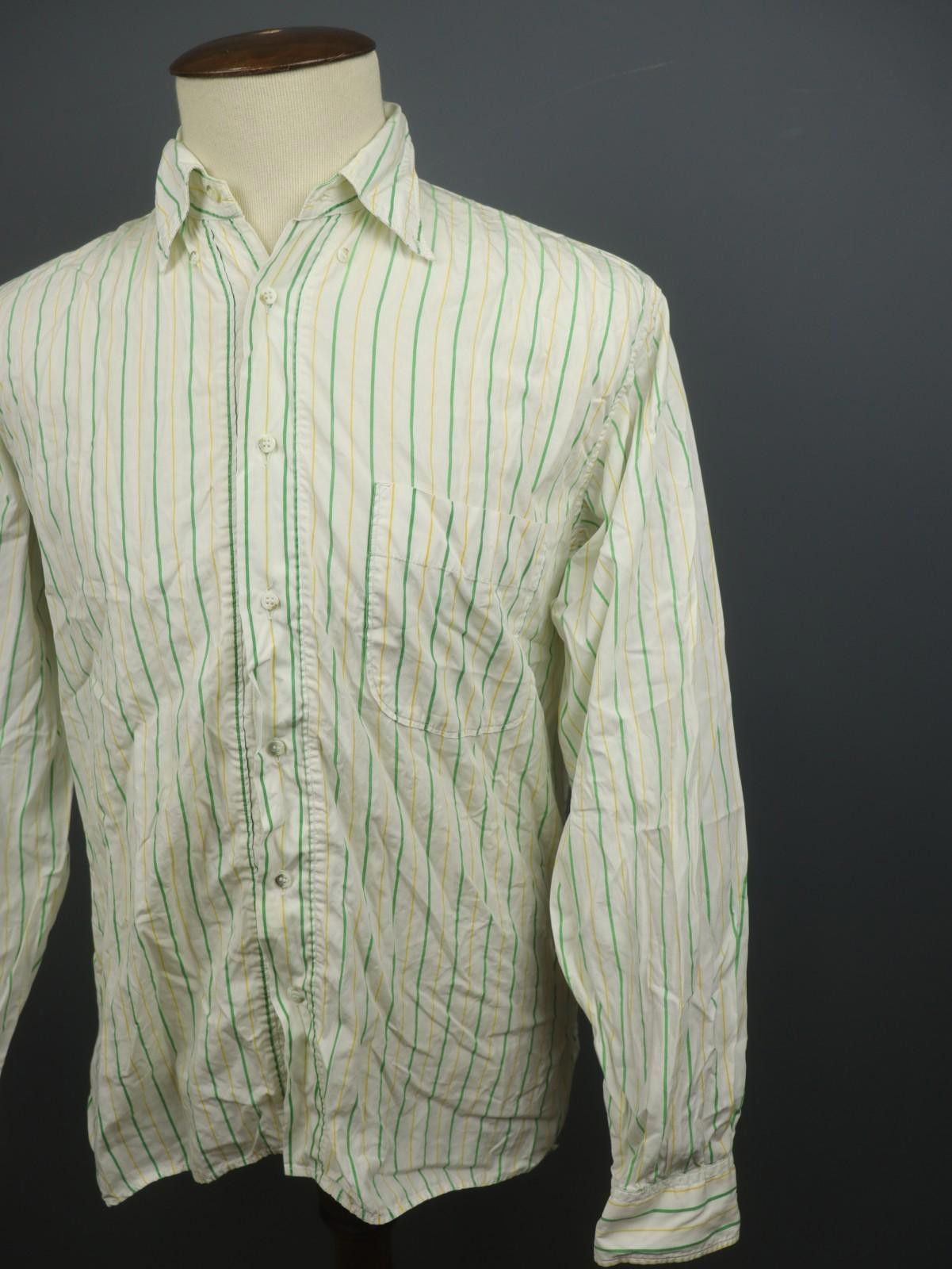 Boneville BONEVILLE Multi Striped Collared Pocket Up Shirt Size 4 Size US M / EU 48-50 / 2 - 5 Thumbnail