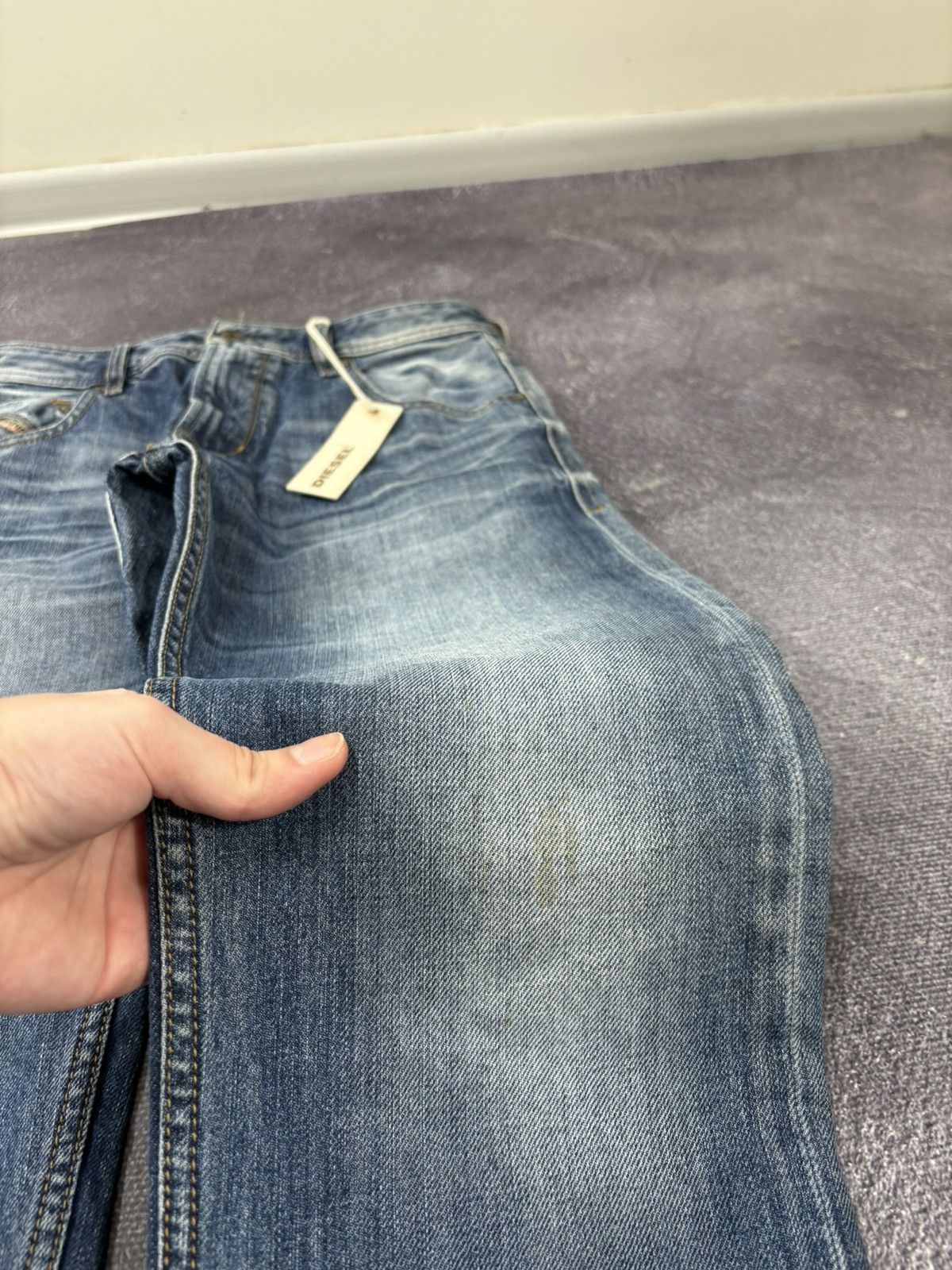 Diesel Diesel Krayver NWT Regular Slim Carrot Blue Denim Jeans Size US 28 / EU 44 - 4 Thumbnail