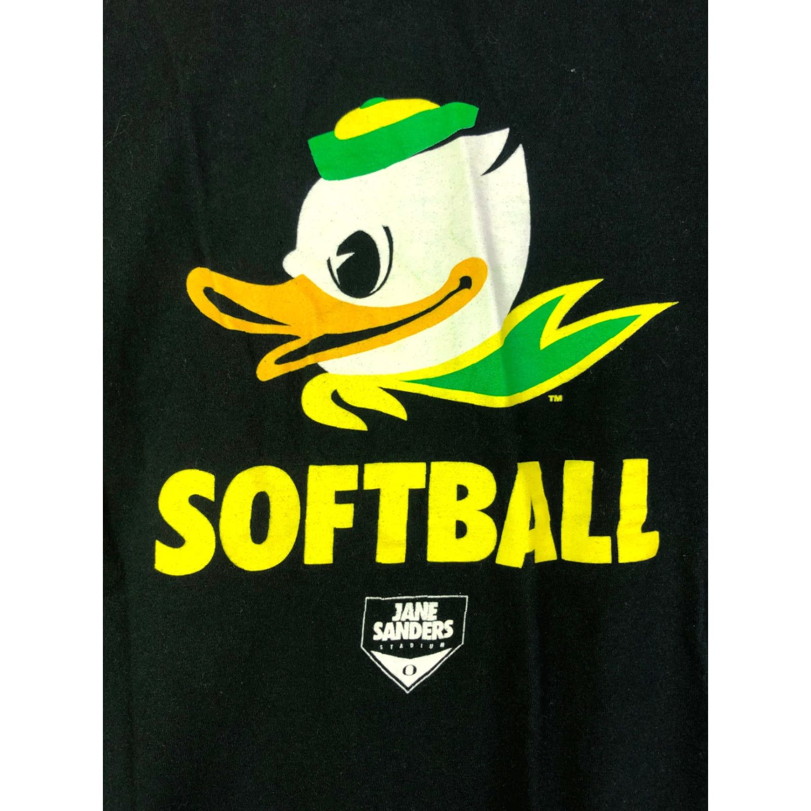 Nike Nike Tee T-Shirt Mens Size Small Black Jane Sanders Stadium Softball Logo Crew Neck Short Sleeve Athletic Solid Graphic Size US S / EU 44-46 / 1 - 2 Thumbnail