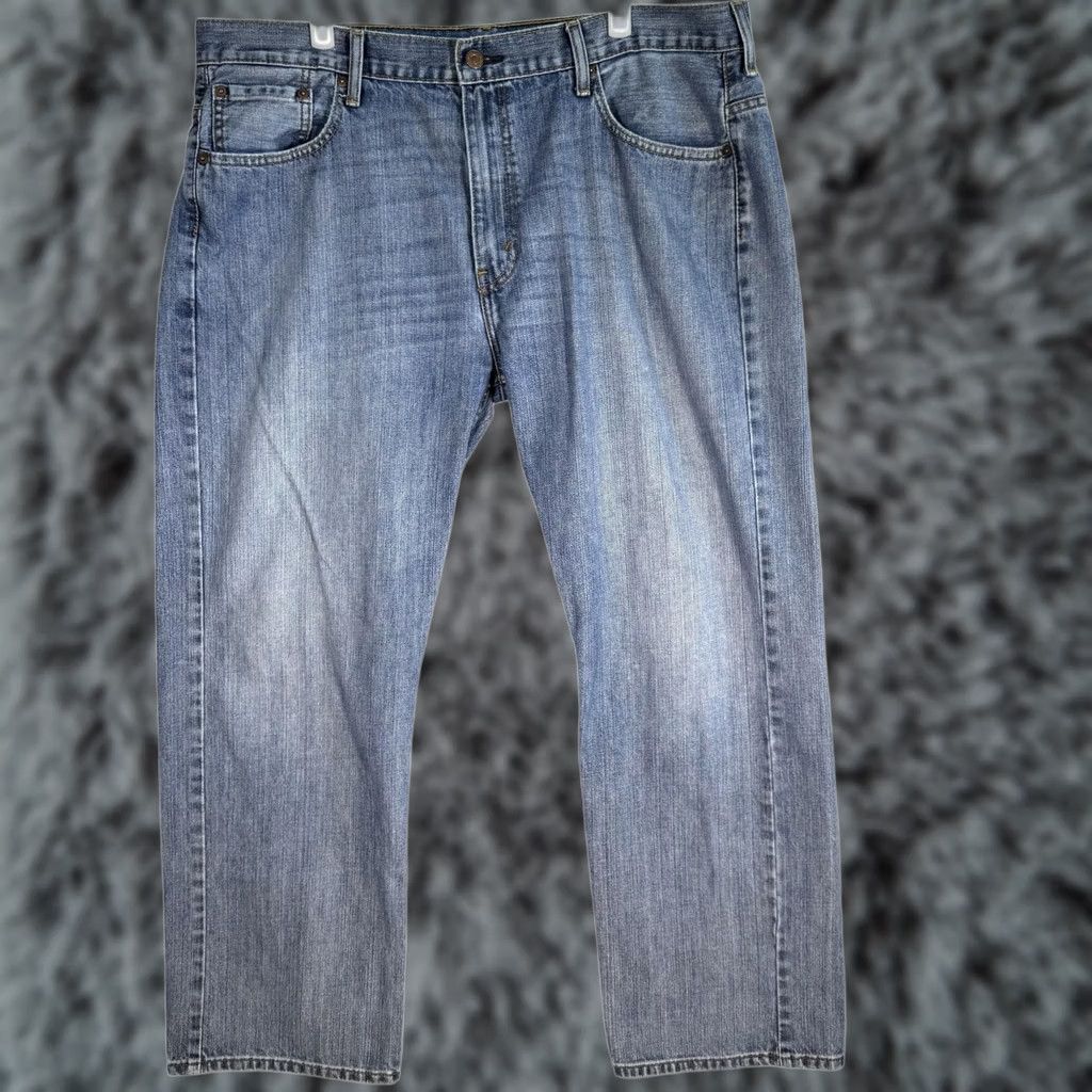 Levi's Levi's 569 Jeans Mens 38x32 Blue Relaxed Straight Heavyweight Denim 100% Cotton 5-Pocket Distressed / Whiskered - Regular Fit, Zip Fly, Button Size US 38 / EU 54 - 1 Thumbnail