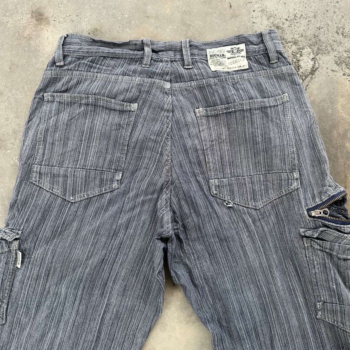 Japanese Brand × Jean × Vintage Vintage Dogman Faded Stretch Denim Cargo Pants Size US 31 - 9 Thumbnail