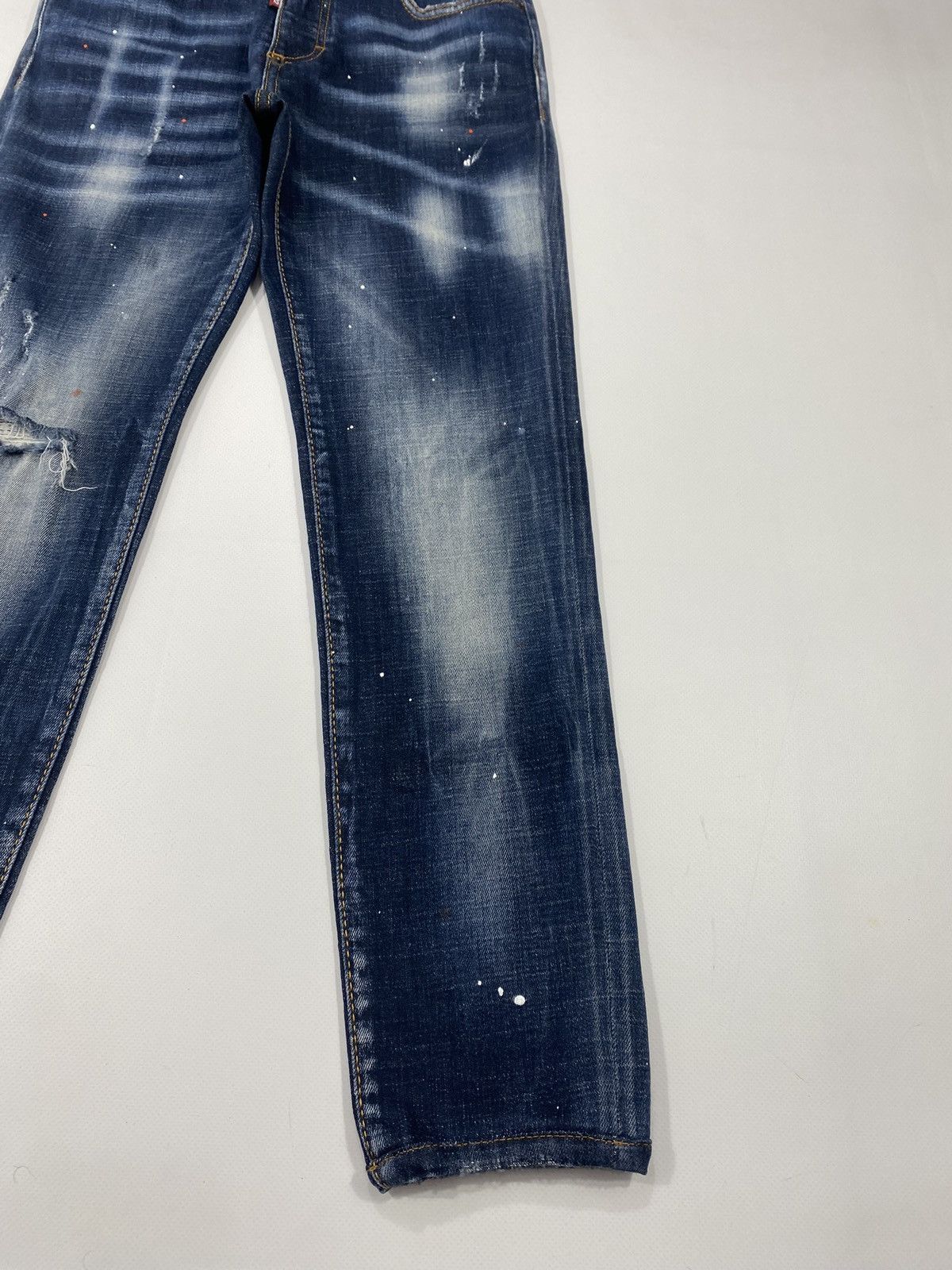 Dsquared2 🔥LASTDROP🔥 Dsquared D2 Tidy Biker Jeans Denim Painted Pants Size 24" / US 00 / IT 34 - 4 Thumbnail