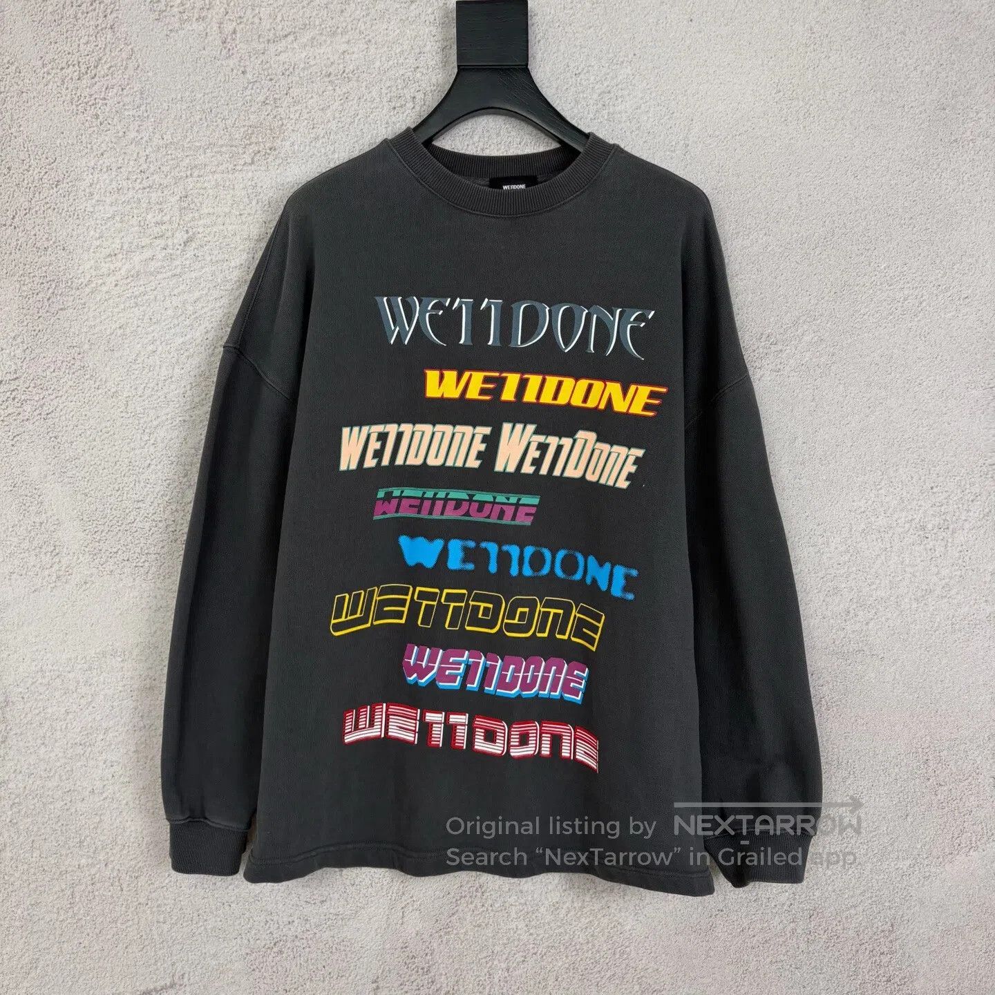 WE11DONE WE11DONE Bomber Sweatshirt with Bullet Screen Printing and Size US S / EU 44-46 / 1 - 1 Thumbnail