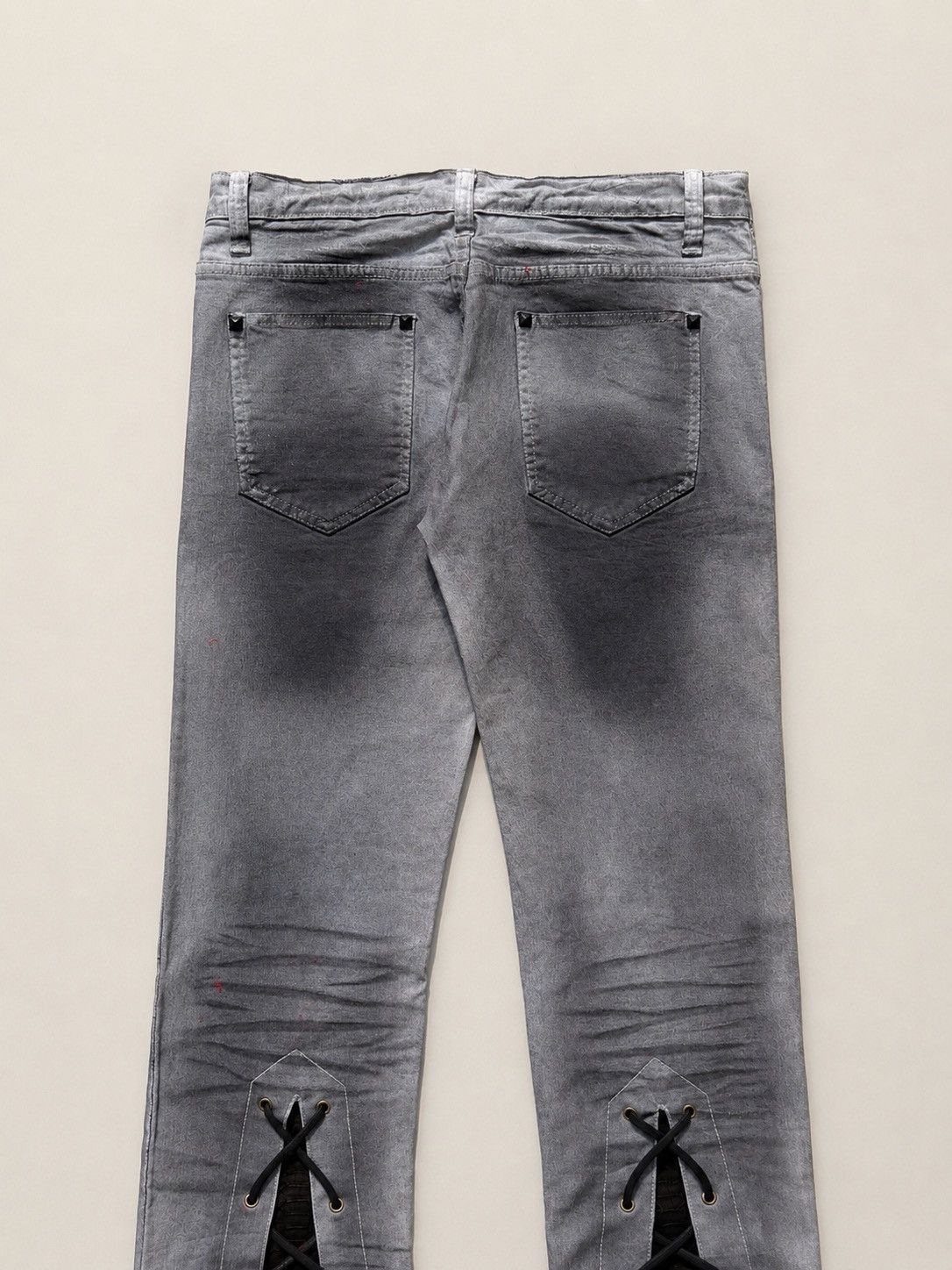 Japanese Brand Kui lace up flare jeans Size US 28 / EU 44 - 5 Thumbnail