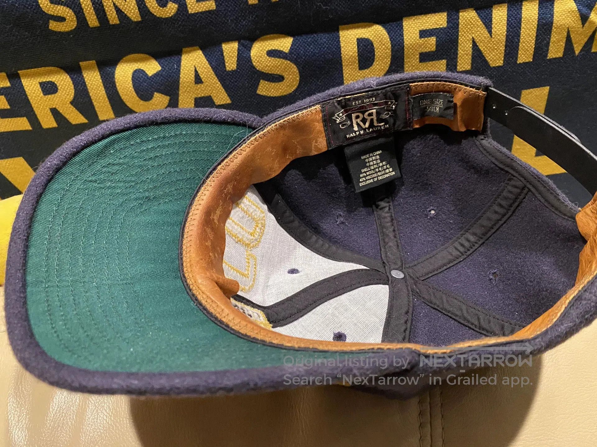 RRL Ralph Lauren Double RL Military Wool Baseball Cap. Size ONE SIZE - 9 Thumbnail