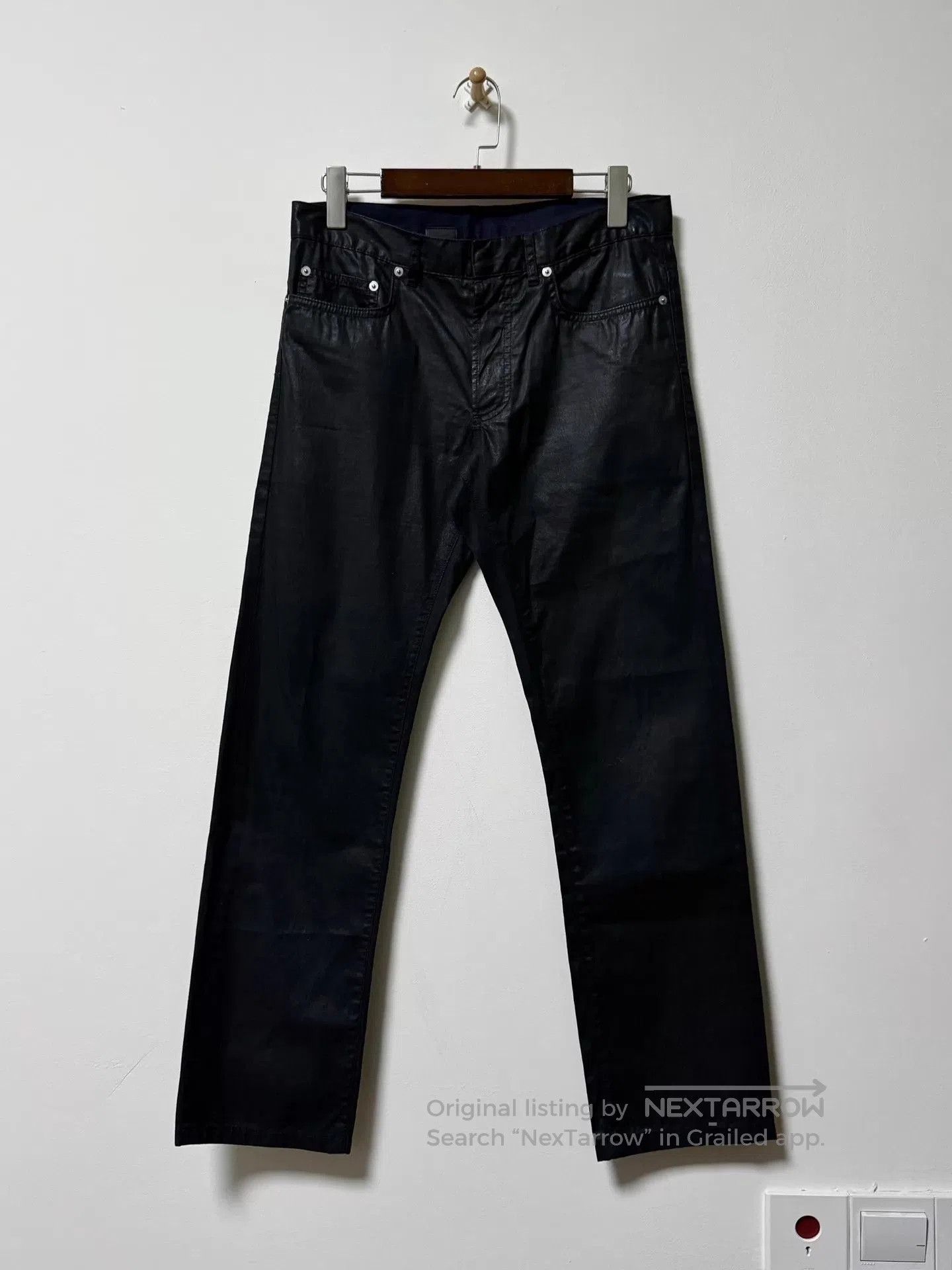 Dior × Hedi Slimane AW07 Dior Homme Wax Coated Polyurethane Denim