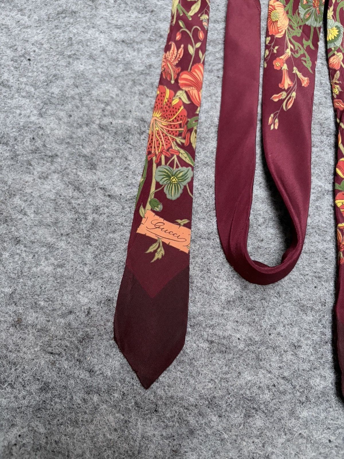 Gucci Vintage Gucci Flower Pattern Ties Size ONE SIZE - 6 Thumbnail