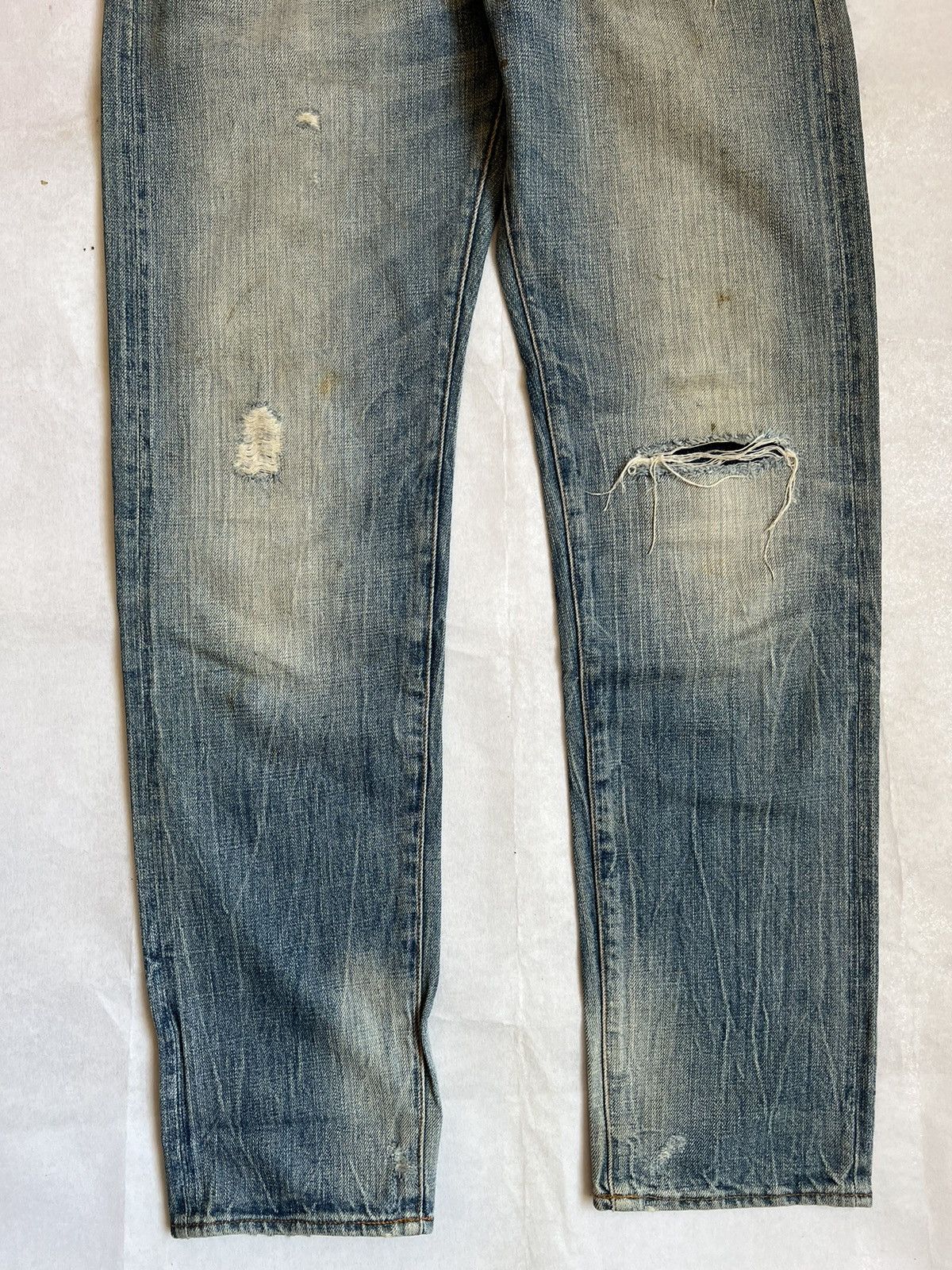 American Eagle Outfitters Vtg American Eagle Fly Button Selvedge Denim Kurt Cobain Size US 32 / EU 48 - 3 Thumbnail