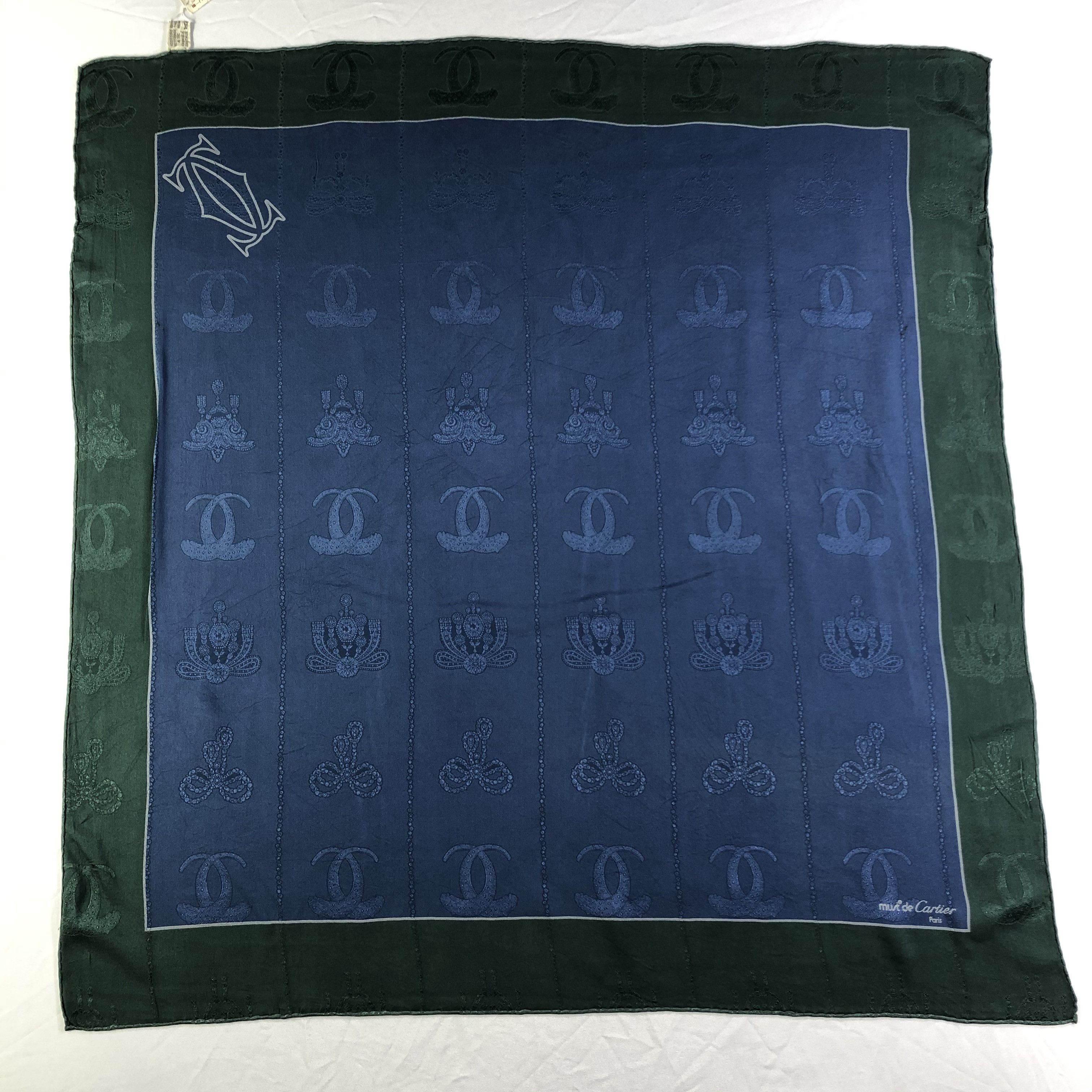 Vintage Vintage Cartier Silk Scarf Size ONE SIZE - 2 Thumbnail