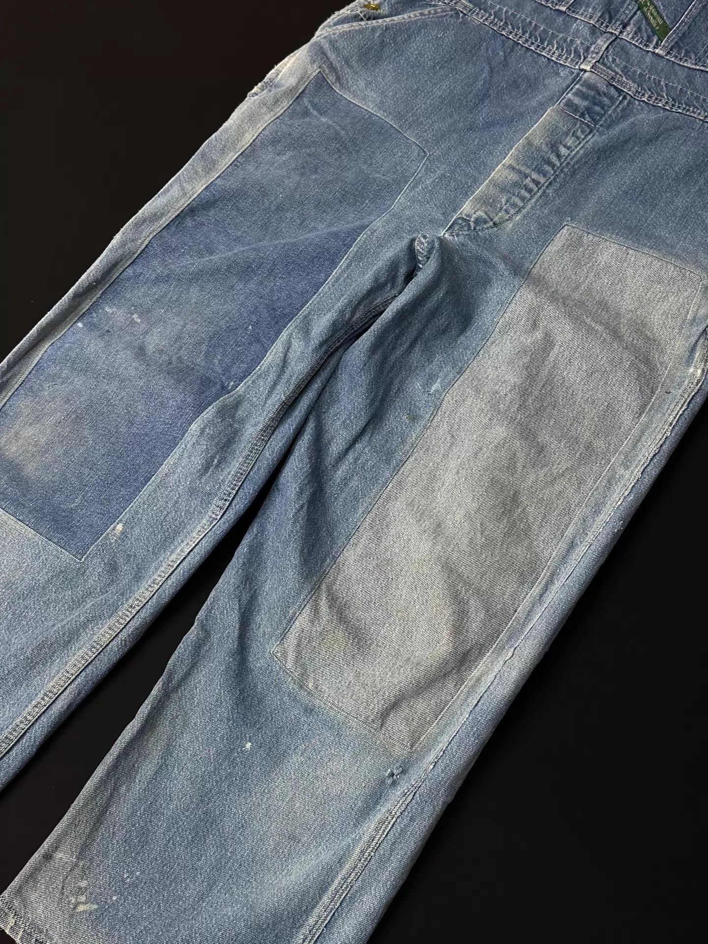 Other Vintage 50-60s USA Farmer Repaired Baggy Overalls Size US 30 / EU 46 - 4 Thumbnail