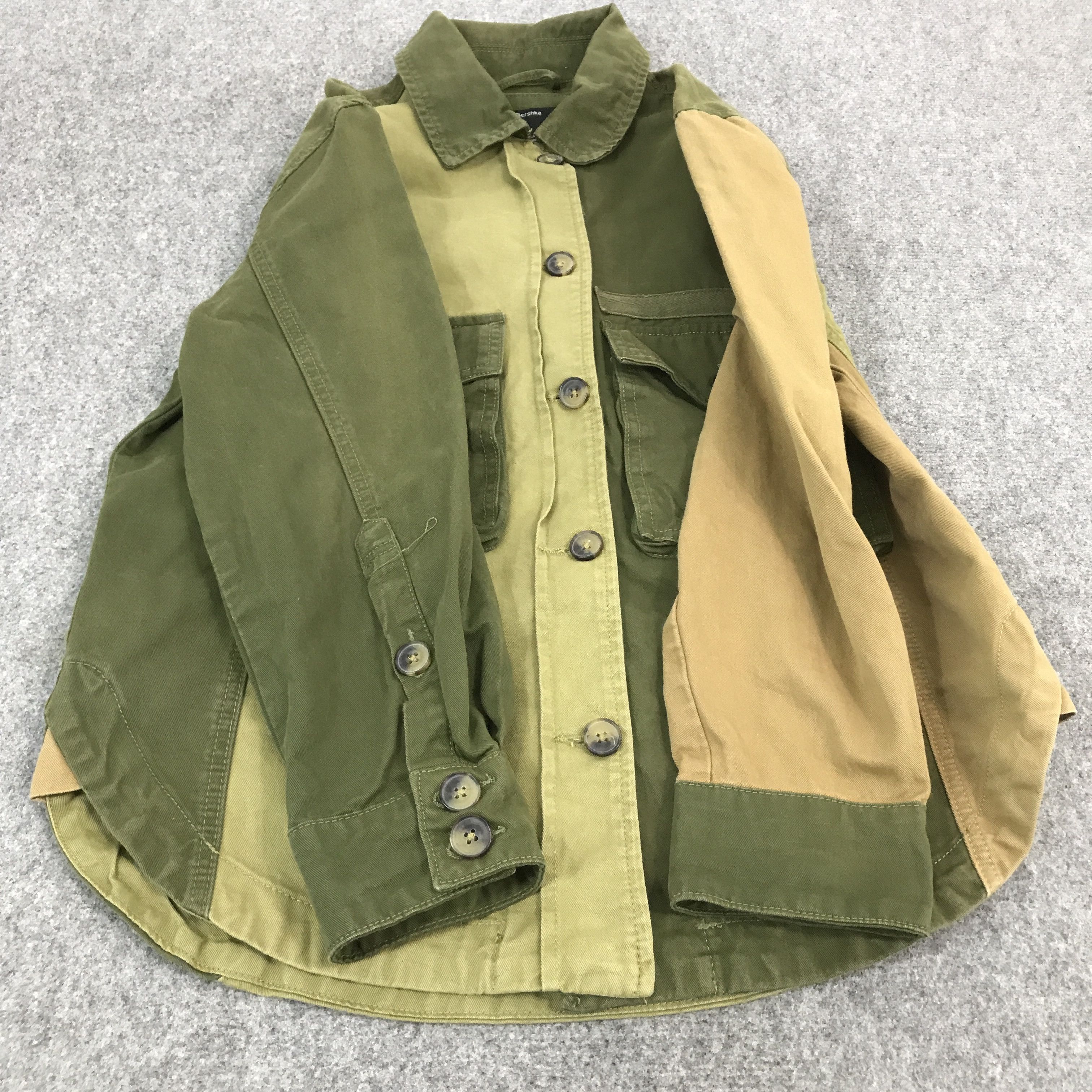 Bershka × Designer × Japanese Brand JAPAN BERSHKA PATCHWORK DESIGN BUTTON UP JACKET Size US M / EU 48-50 / 2 - 8 Thumbnail