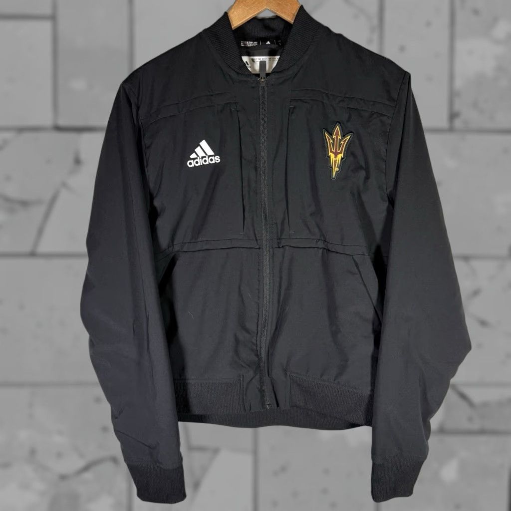 Adidas Adidas Jacket Track Jacket Full Zip Athletic Sun Devils Black Size S Womens Size S / US 4 / IT 40 - 1 Thumbnail