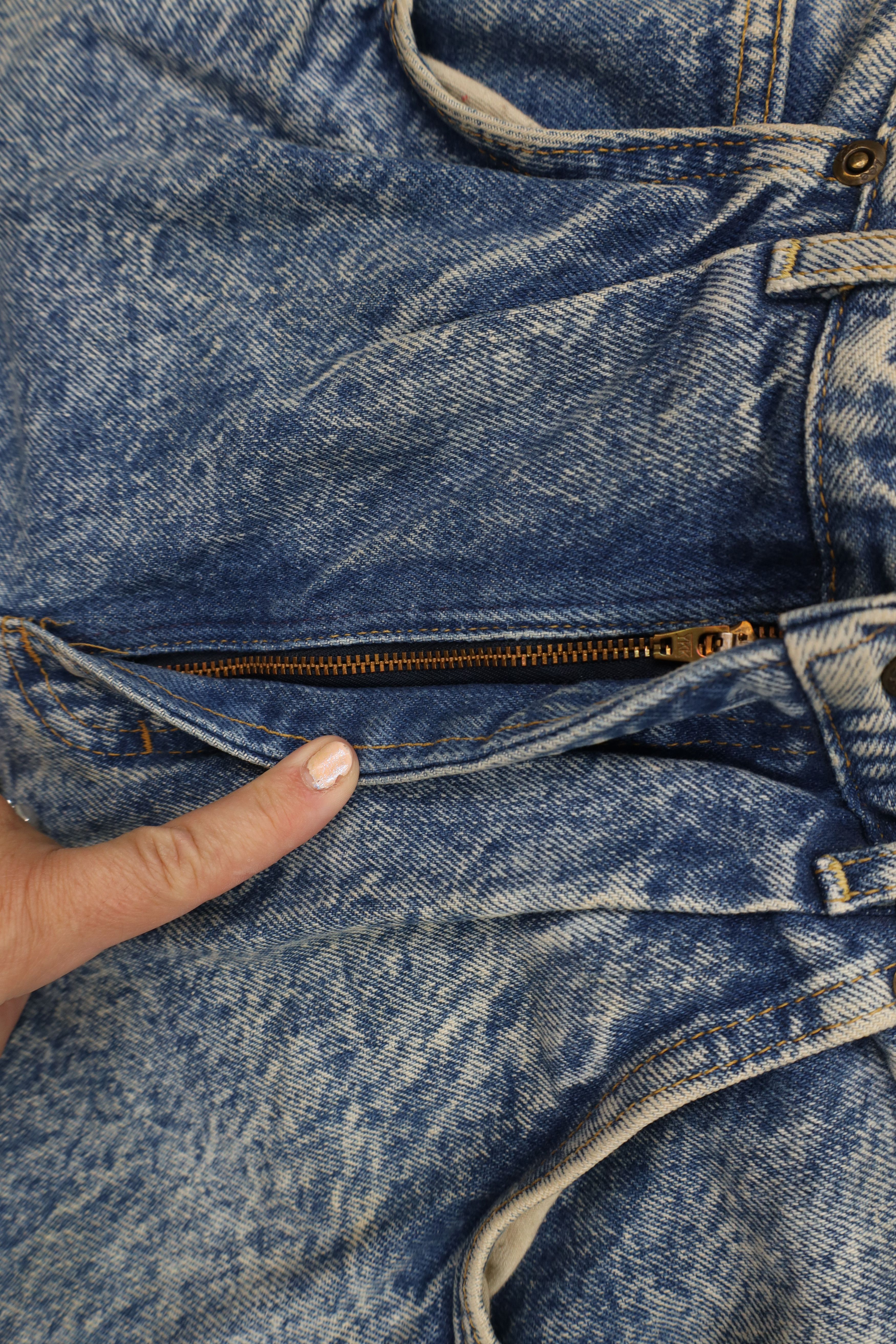 Lee Vintage 80s 90s Lee Skyriders Wash Tapered Leg Jeans USA Size 32" / US 10 / IT 46 - 8 Thumbnail