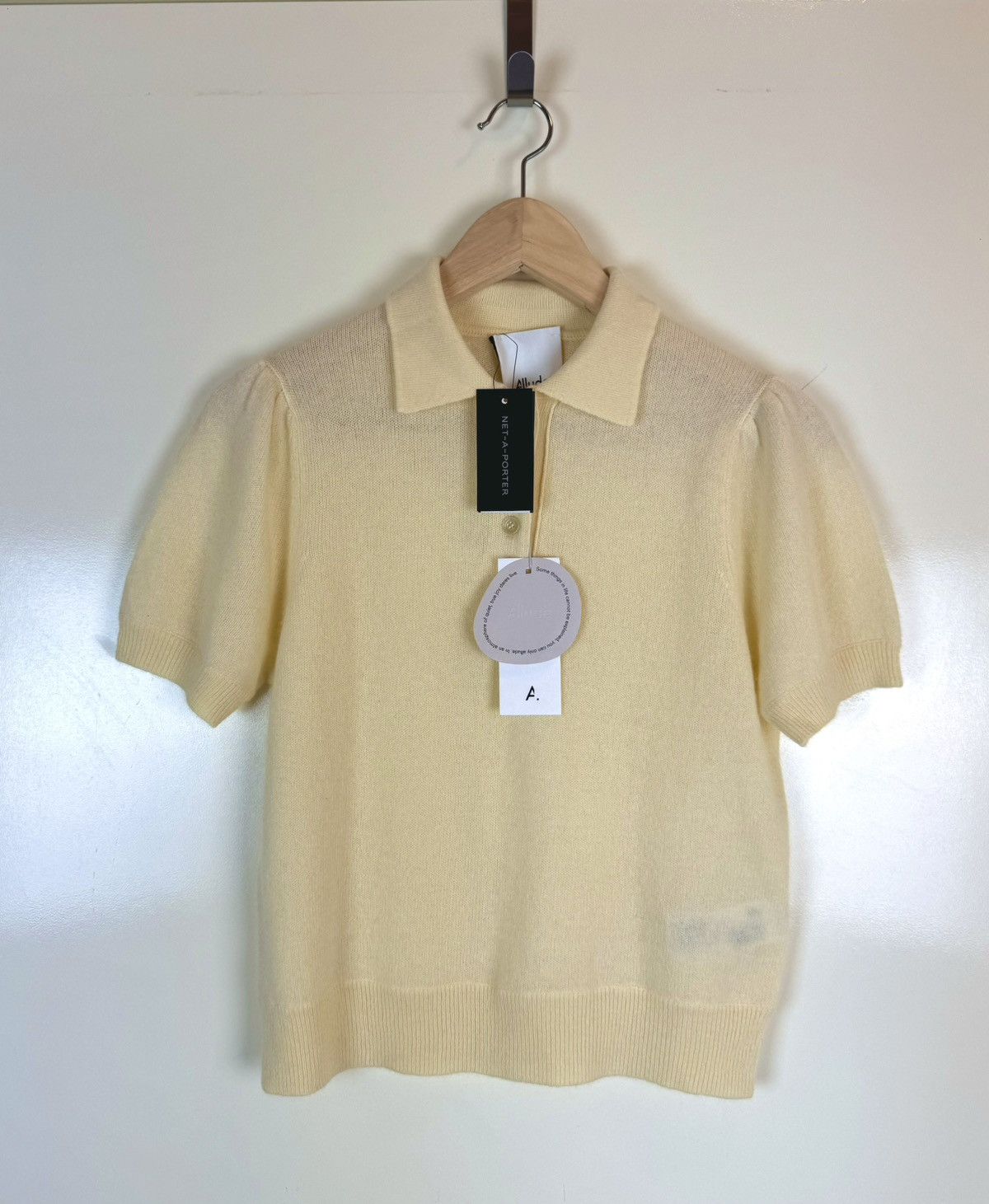 Allude Allude cashmere yellow polo sweater Brunello Cucinelli Size S / US 4 / IT 40 - 2 Thumbnail