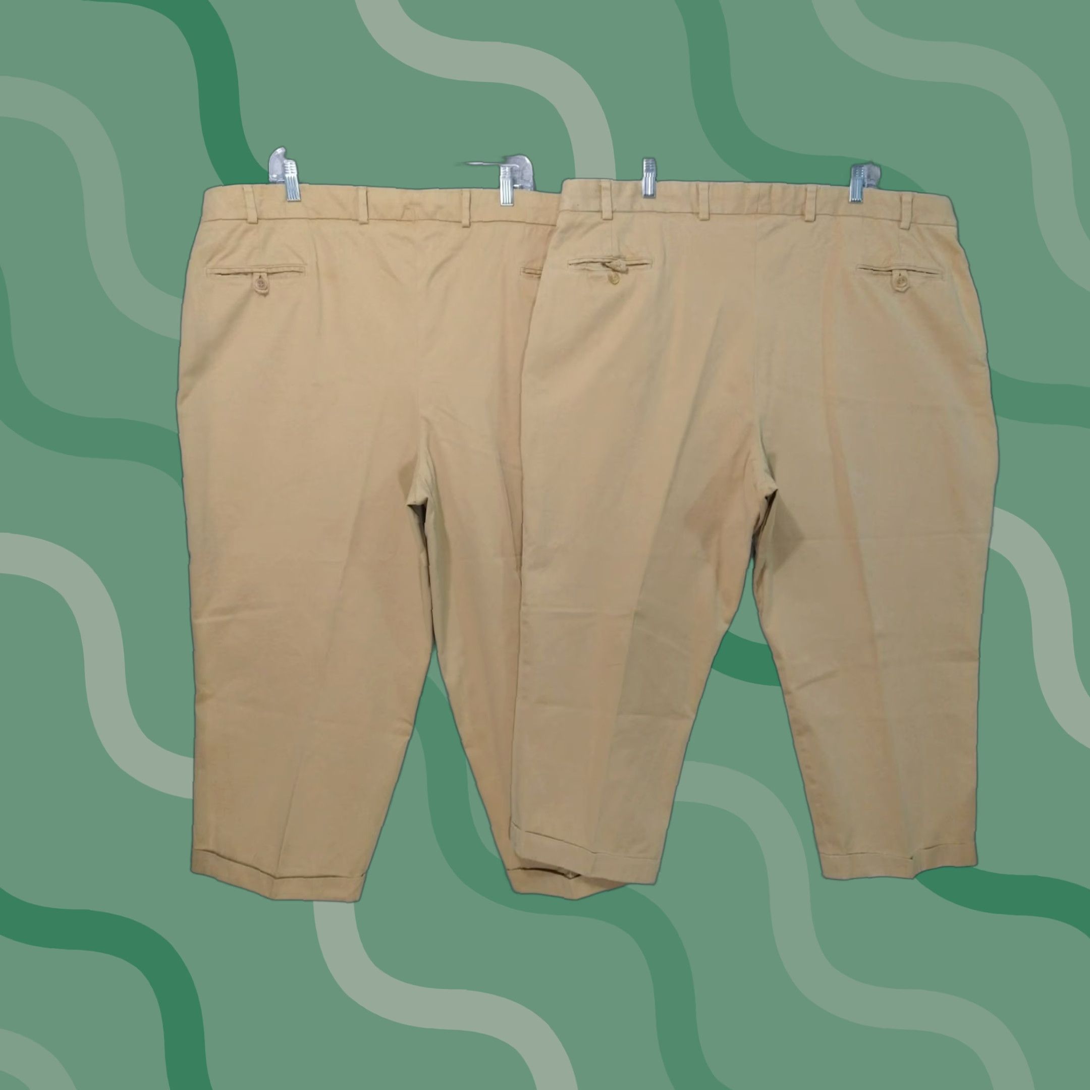 Bills Khakis Bills Khakis Pants Mens 44 x 24 Beige Chino Pleated Twill Cotton Lot of 2 Pants Mens Regular Beige 44in Inseam 24in Vintage No Size US 44 / EU 60 - 1 Thumbnail