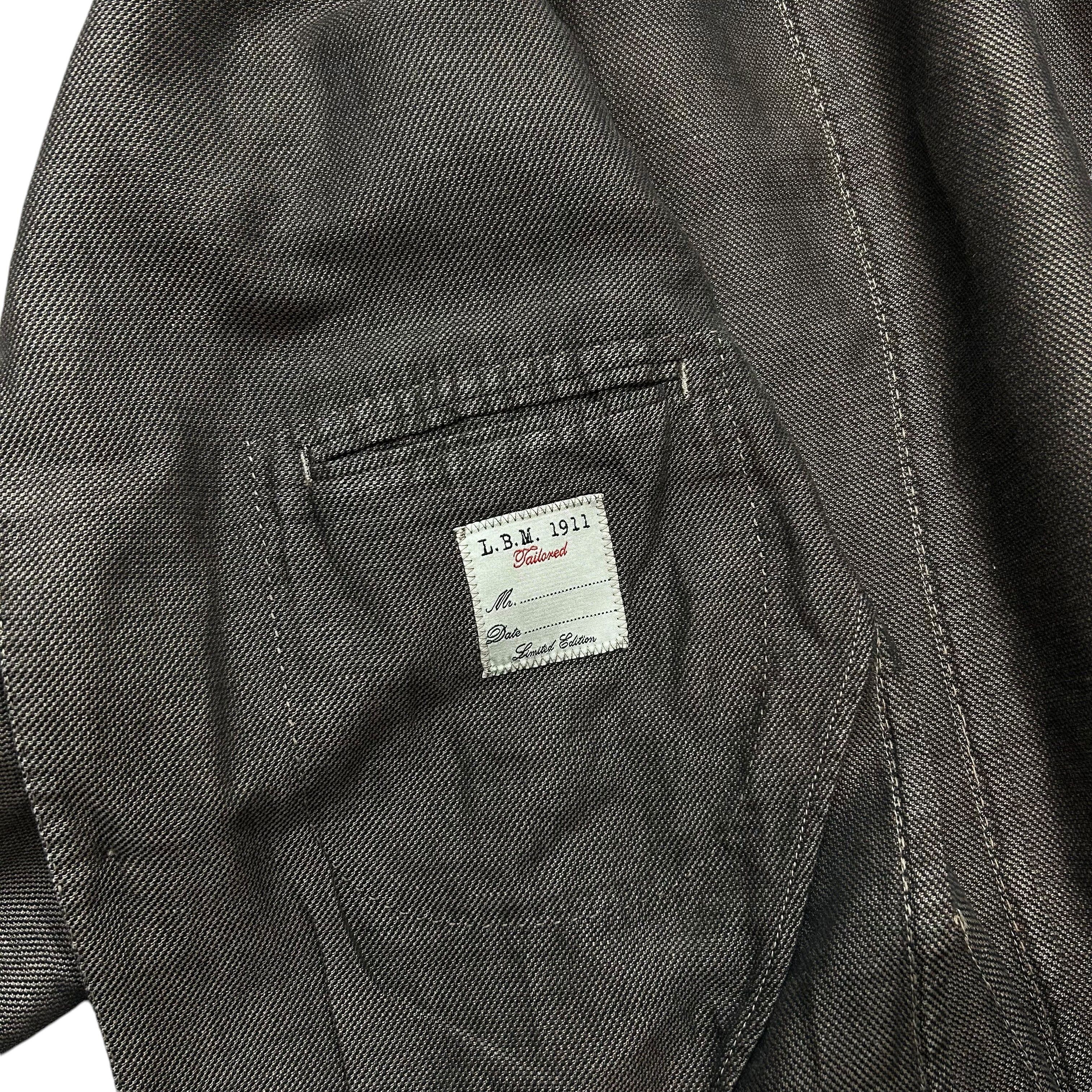 L.B.M. 1911 × Luigi Bianchi LBM 1911 Brown Linen Cotton Blazer Jacket Sport Coat 54 Size 44R - 3 Thumbnail