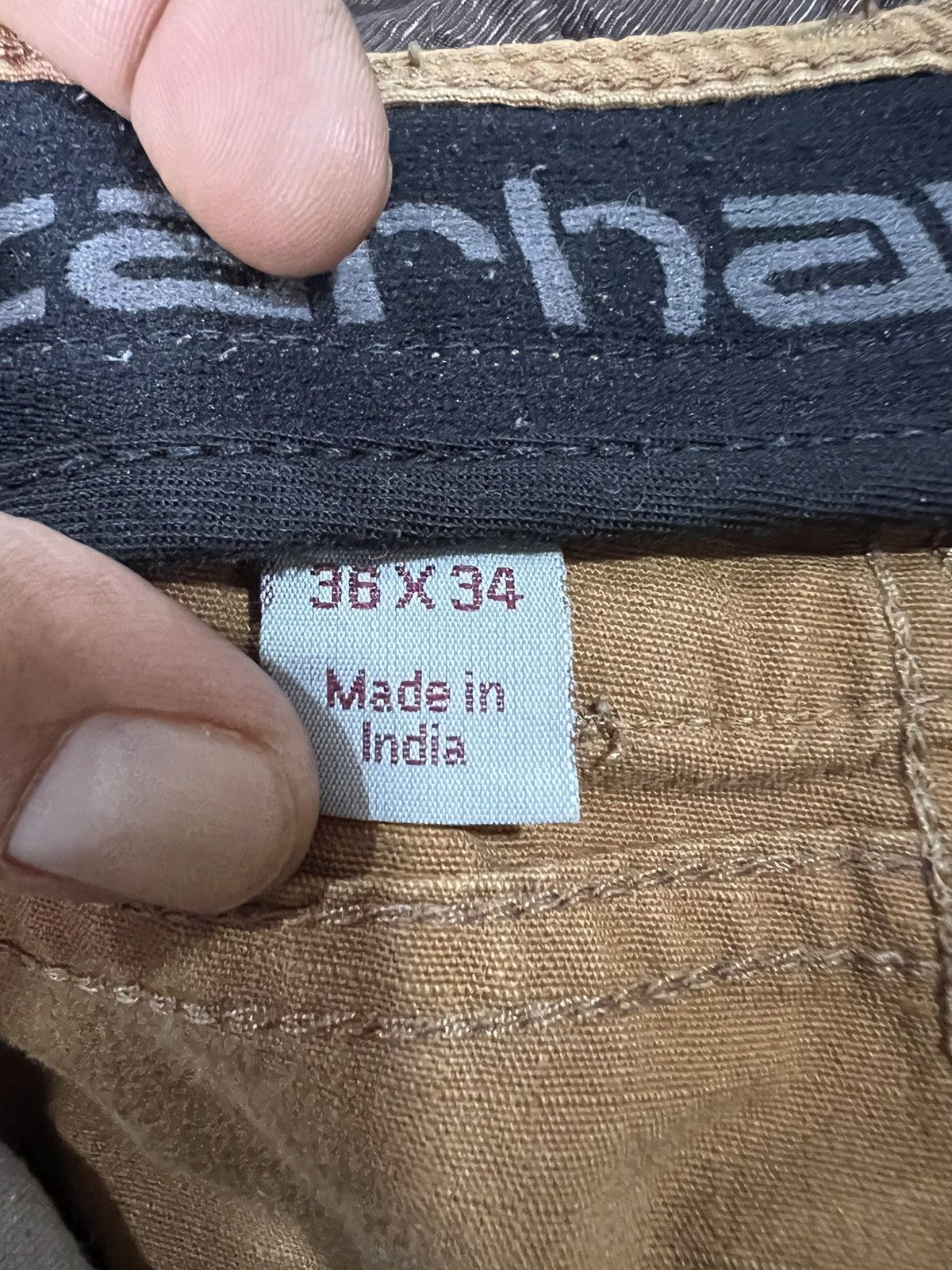 Carhartt 🔥Crazy Rare Carhartt Ripstop Multipockets Double Knee Size US 35 - 20 Thumbnail