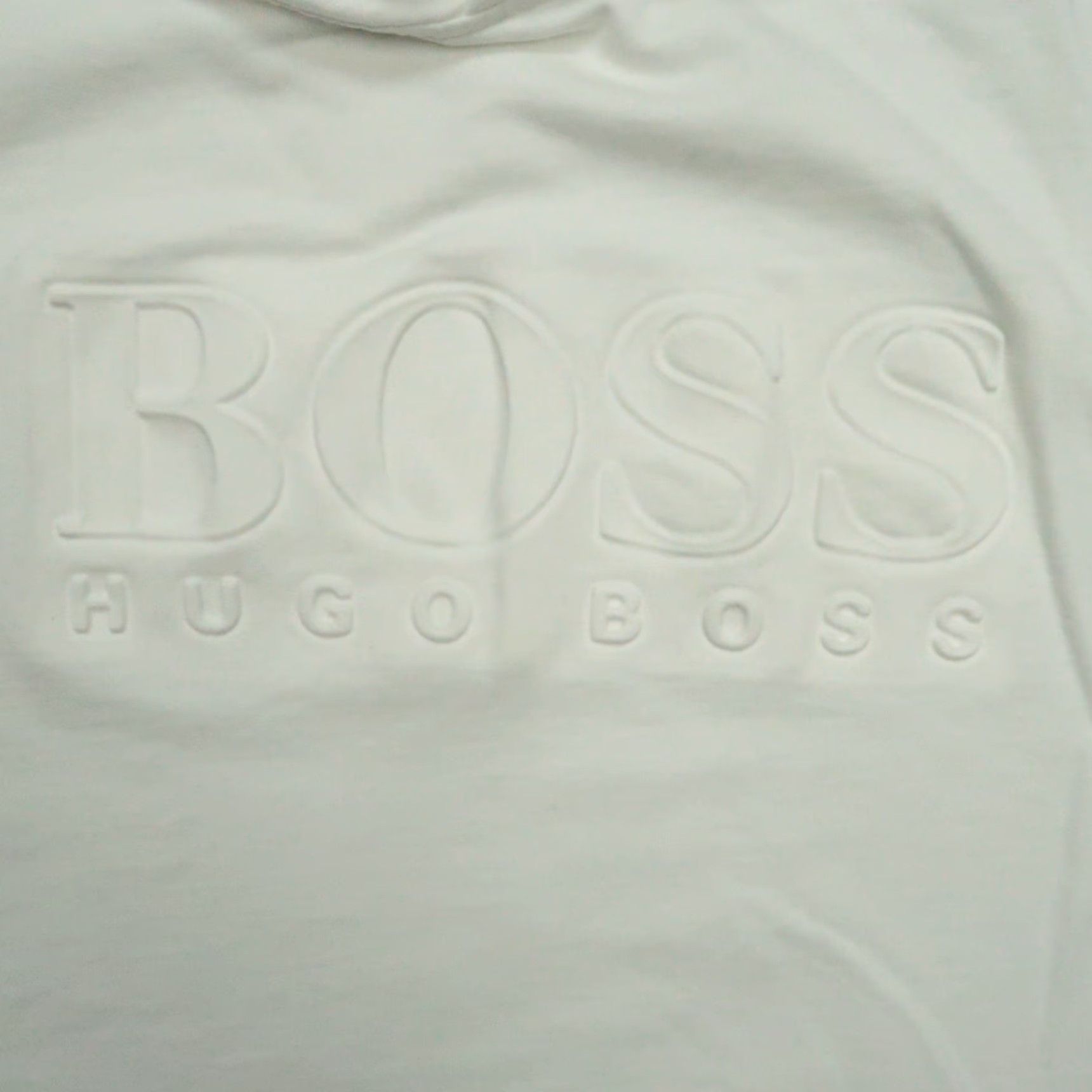 Hugo Boss HUGO BOSS Hoodie Men Medium White Short Sleeve Pullover Hooded Size US M / EU 48-50 / 2 - 5 Thumbnail