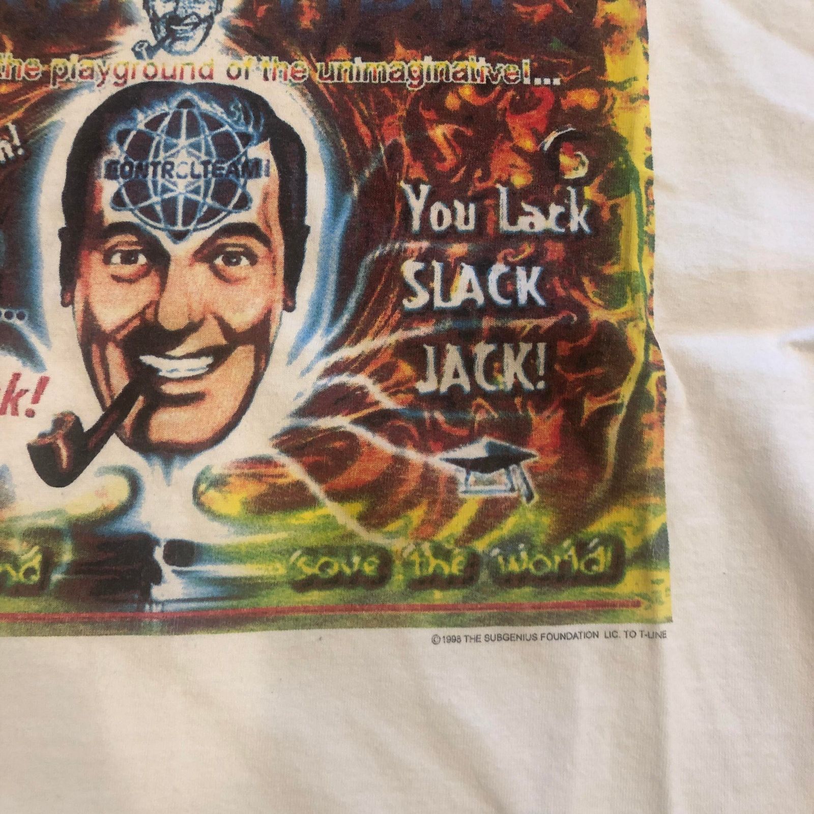 Vintage Vintage 1998 Church of the SubGenius T-Shirt J. R. "Bob" Dob Size US L / EU 52-54 / 3 - 2 Thumbnail