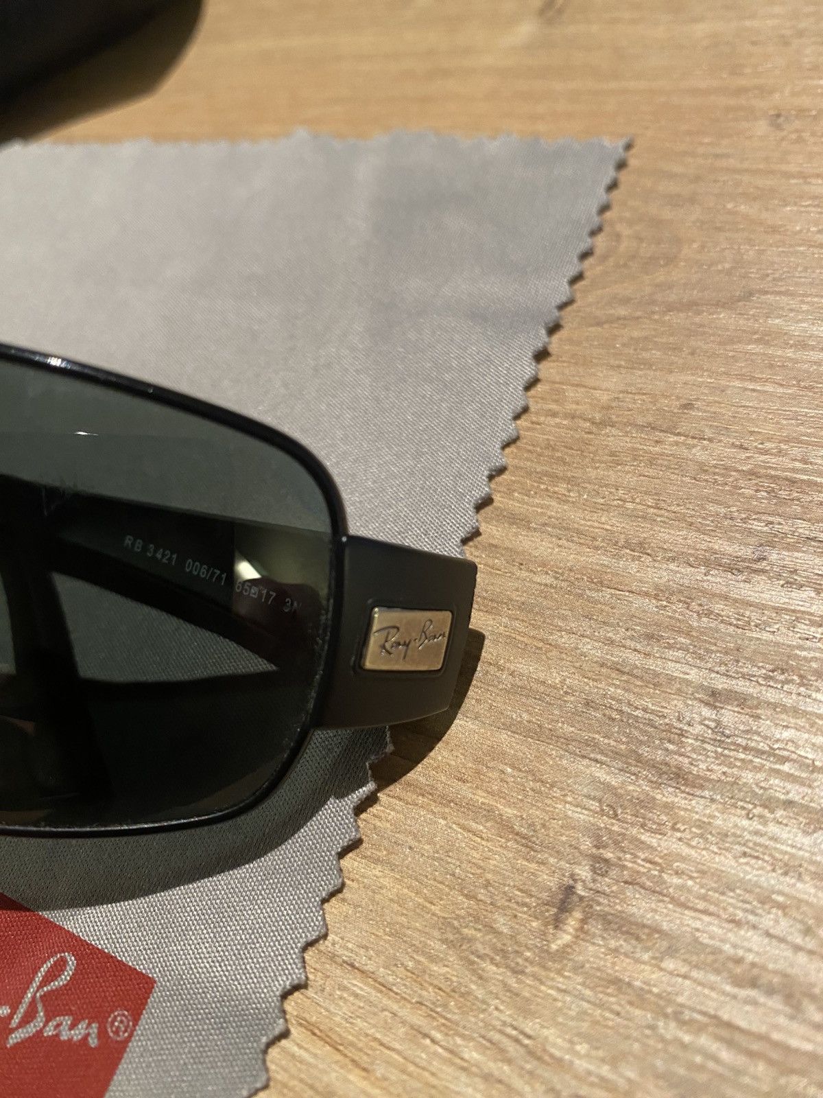 RayBan Ray-Ban RB3421 Black Sunglasses Size ONE SIZE - 4 Thumbnail