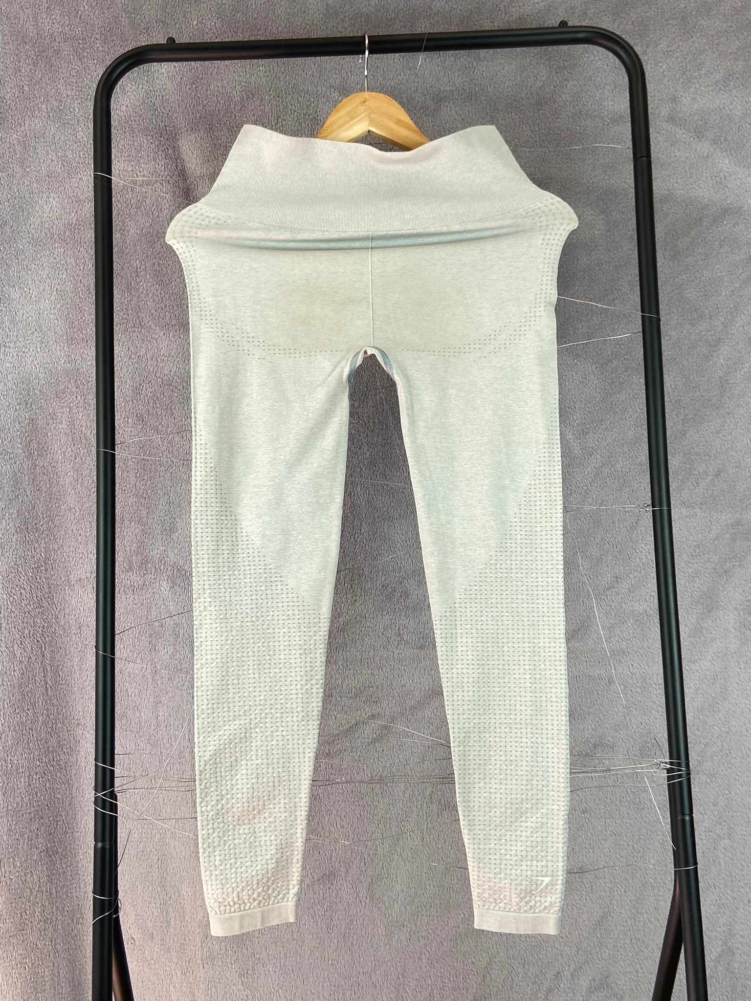 Gymshark Pants Gymshark Gray Leggings Vintage Streetwear Y2K Size 32" / US 10 / IT 46 - 3 Thumbnail