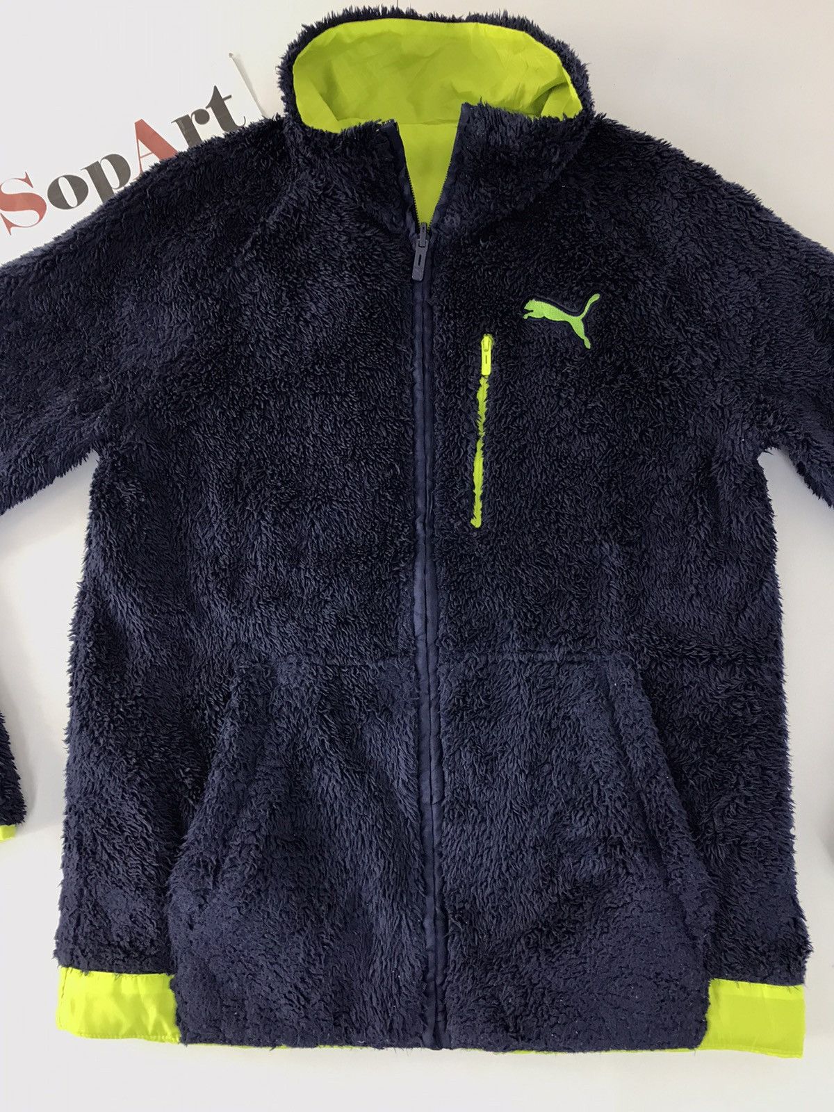 Puma × Vintage Vintage Puma Fleece Jacket Zipper Style Size US S / EU 44-46 / 1 - 3 Thumbnail