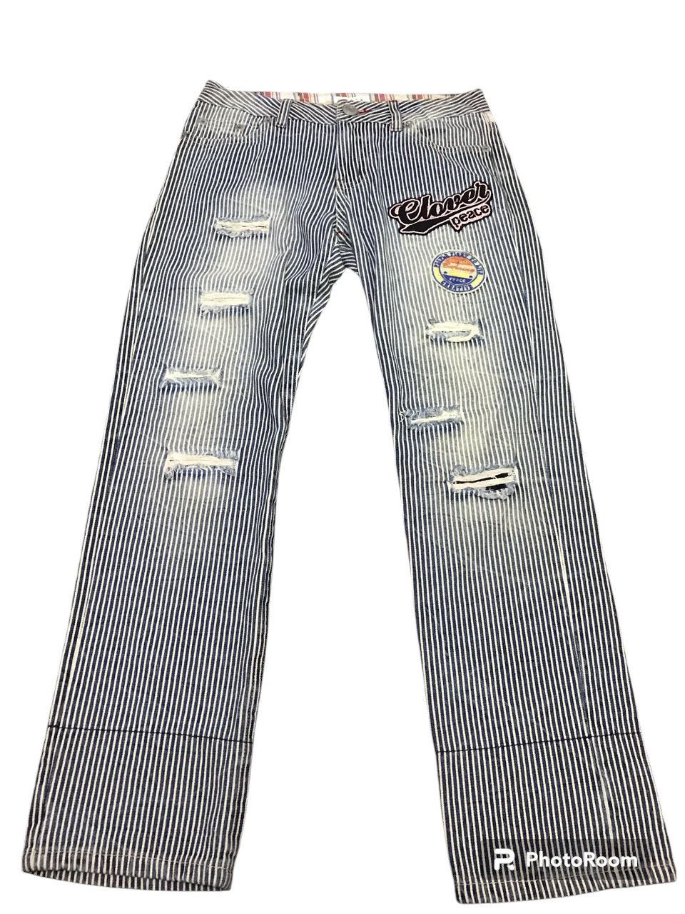 Hysteric Glamour × Japanese Brand Japan 🇯🇵 colza distressed patchwork Size US 31 - 1 Thumbnail