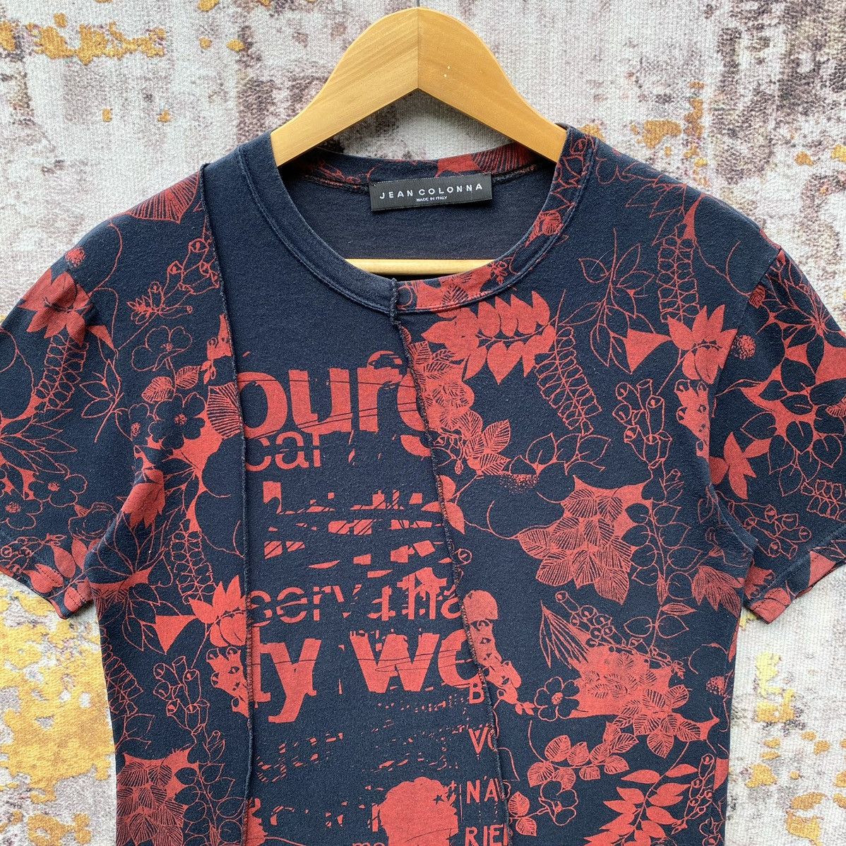 Vintage Jean Colonna Floral Graphic Sexy Girl Shirt Fashion Designer Size US S / EU 44-46 / 1 - 7 Thumbnail
