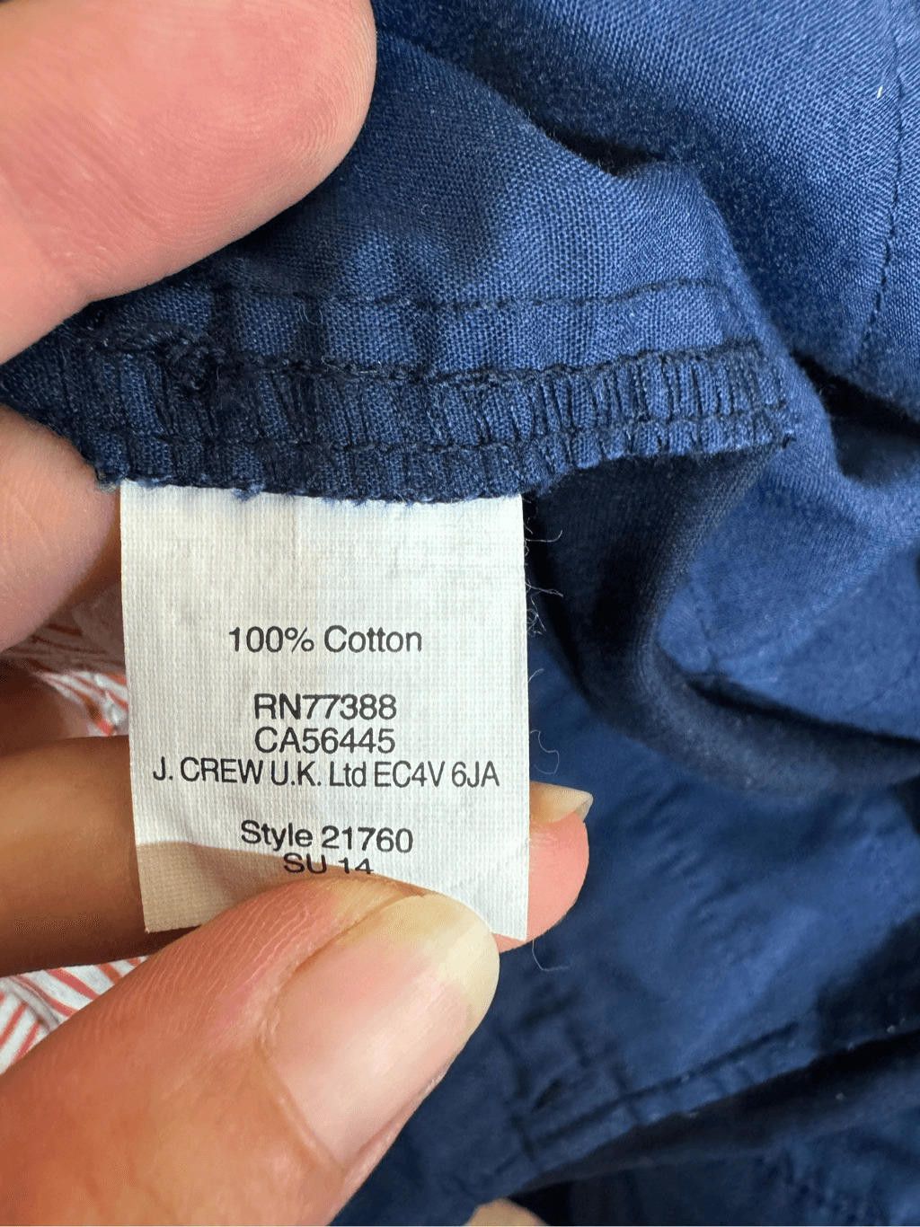 J.Crew J.Crew Factory Women's Size 10 Navy Blue Chino Shorts 5" Size 32" / US 10 / IT 46 - 10 Thumbnail