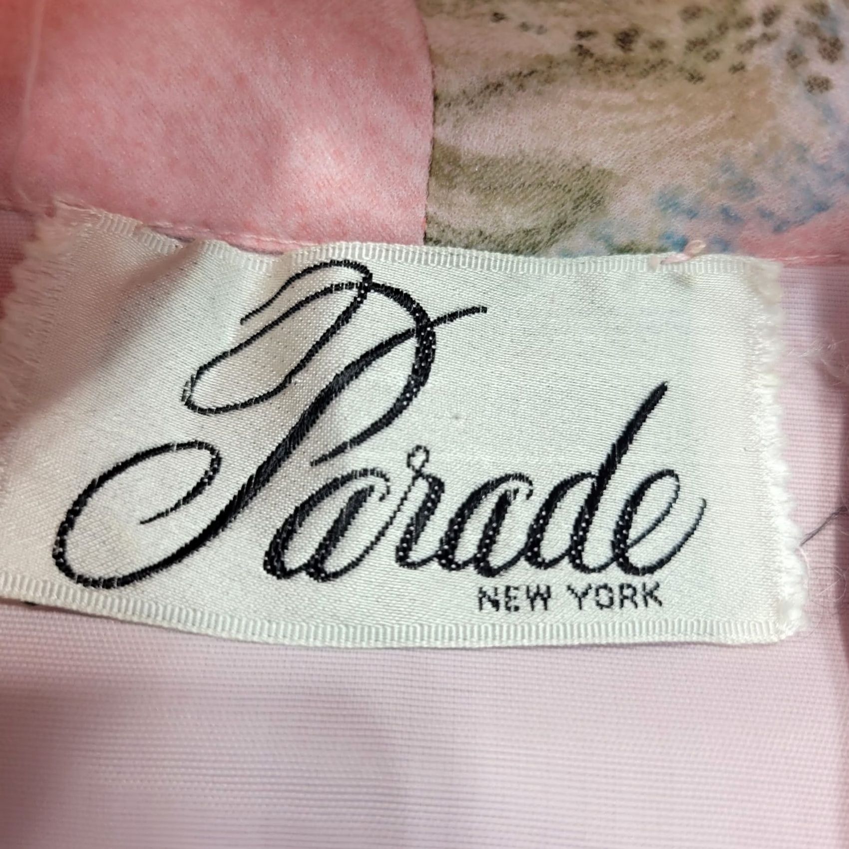 Vintage Vtg Parade Womens Shirt Size S Pastel Garden Roses Sheer Long Sleeve Blouse Pink Blue 8 Vintage Style Womens Size M / US 6-8 / IT 42-44 - 3 Thumbnail