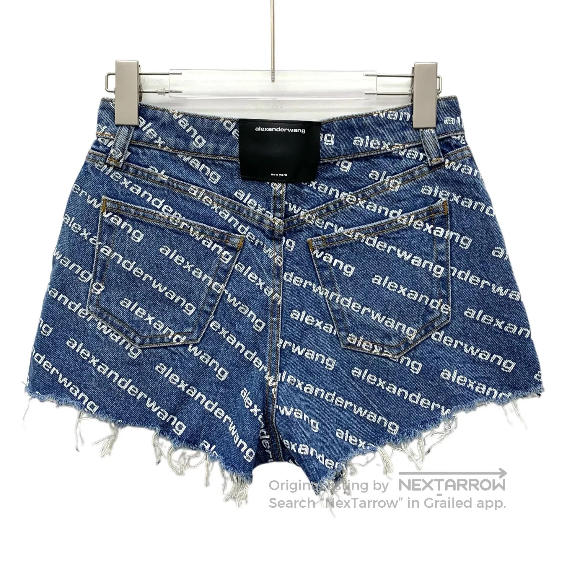 Other Alexander Wang Blue logo lettering bullet train full print Size 25" / US 0 / IT 36 - 2 Thumbnail