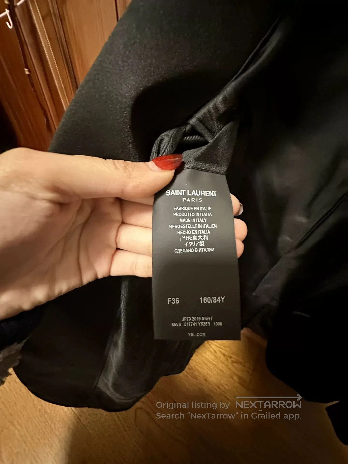Saint Laurent Paris Saint Laurent Black Velvet Blazer. Size XS / US 0-2 / IT 36-38 - 3 Thumbnail