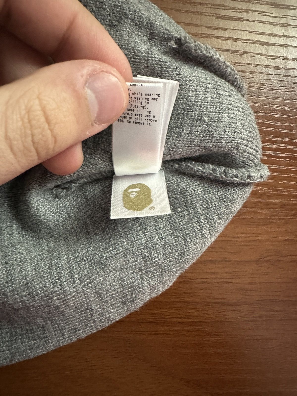 Bape Bape Beanie Grey Brand new Size ONE SIZE - 11 Thumbnail