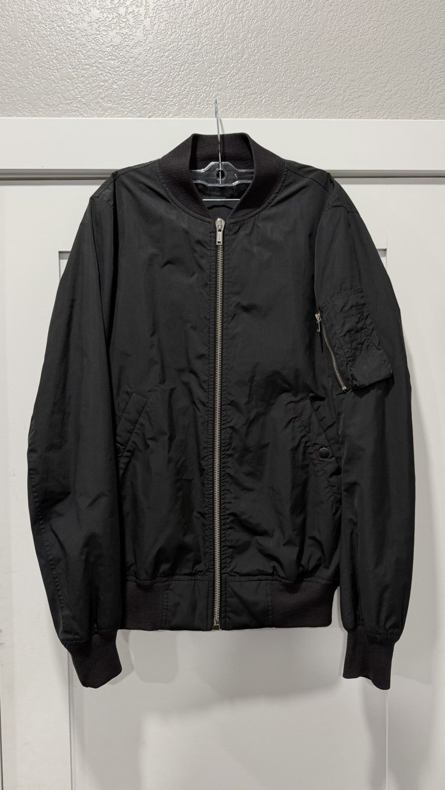 Rick Owens RICK OWENS BLACK MA-14 NYLON BOMBER JACKET Size US M / EU 48-50 / 2 - 5 Thumbnail