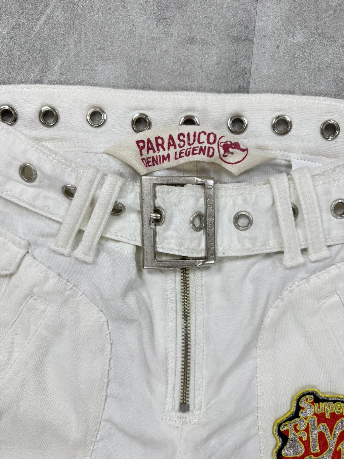 Parasuco PARASUCO Cotton Linen Denim Legend White Pants Avant Size 27" / US 4 / IT 40 - 4 Thumbnail