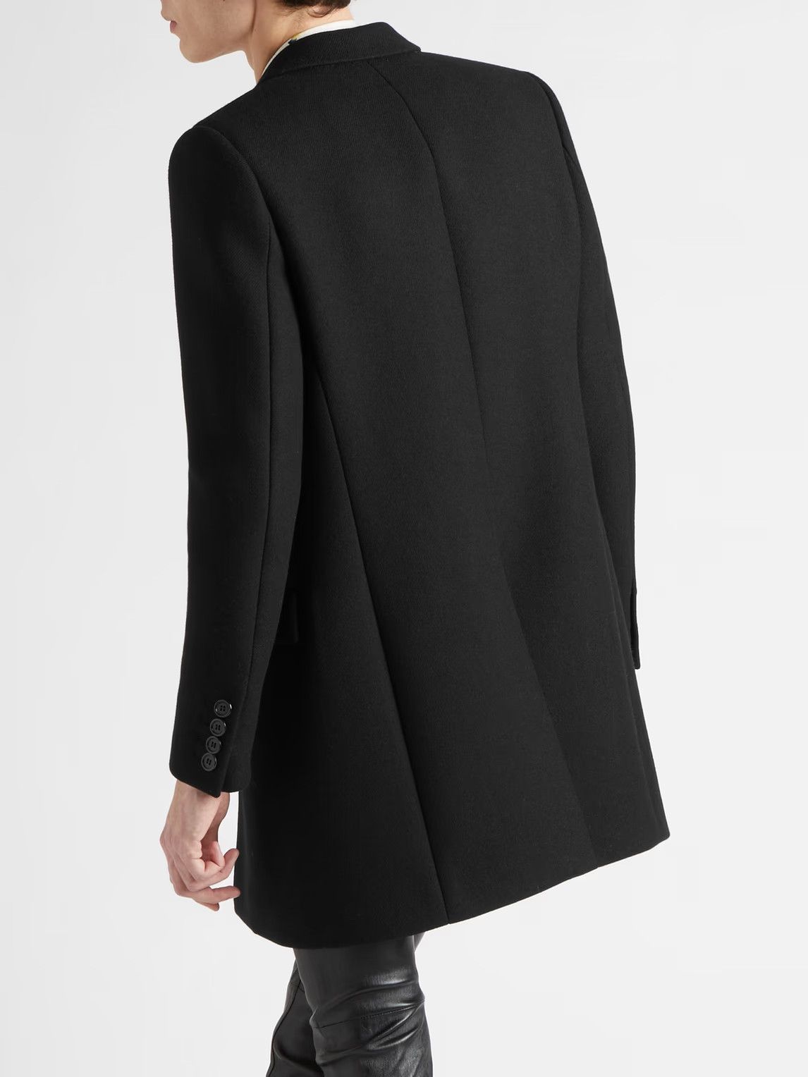 Saint Laurent Paris o1s1wg110825 Coat in Black Size US L / EU 52-54 / 3 - 4 Thumbnail