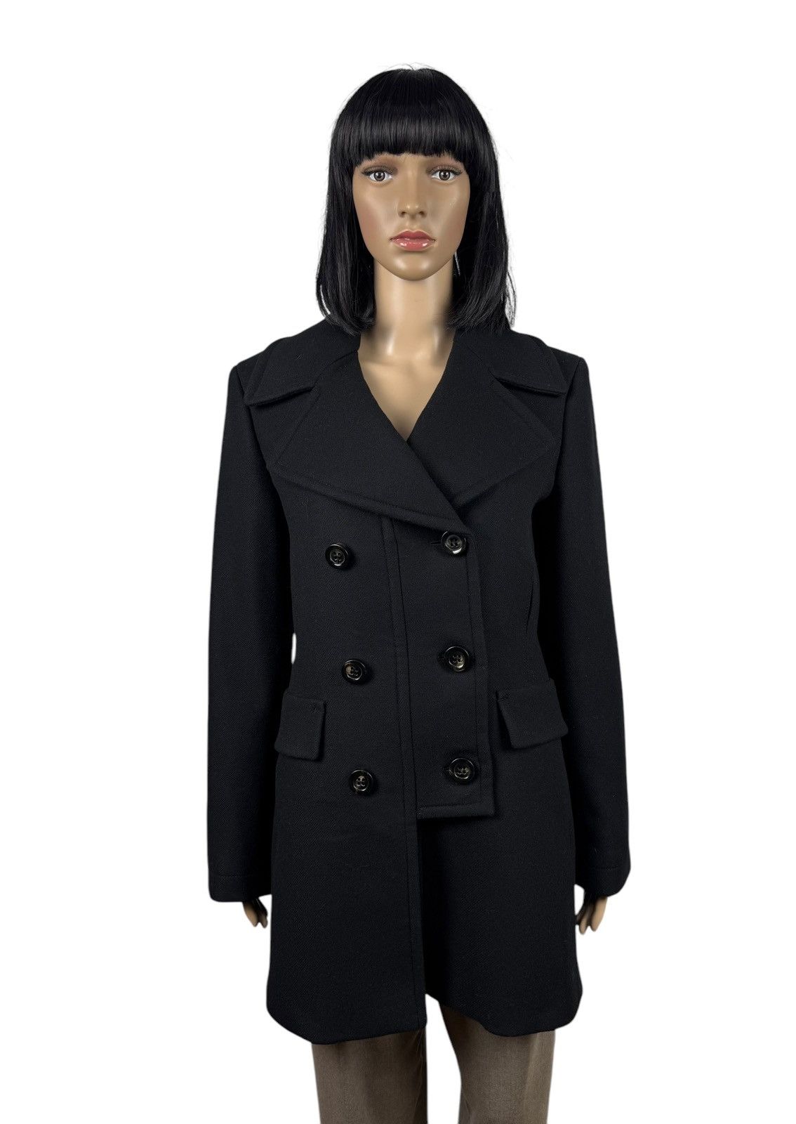 Sportmax Sportmax Wool Coat Double-Breasted Collared size S Size S / US 4 / IT 40 - 1 Thumbnail