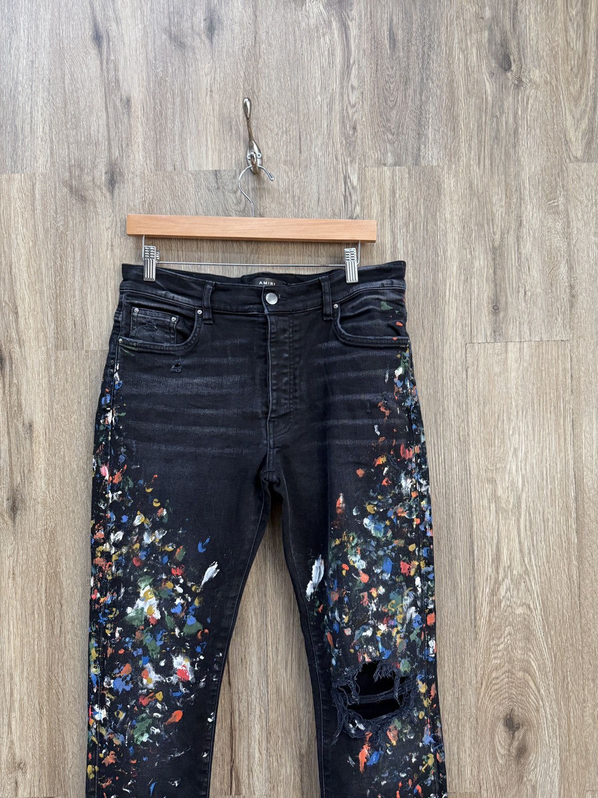 Amiri Amiri Paint Splatter Jeans Size US 34 / EU 50 - 2 Thumbnail