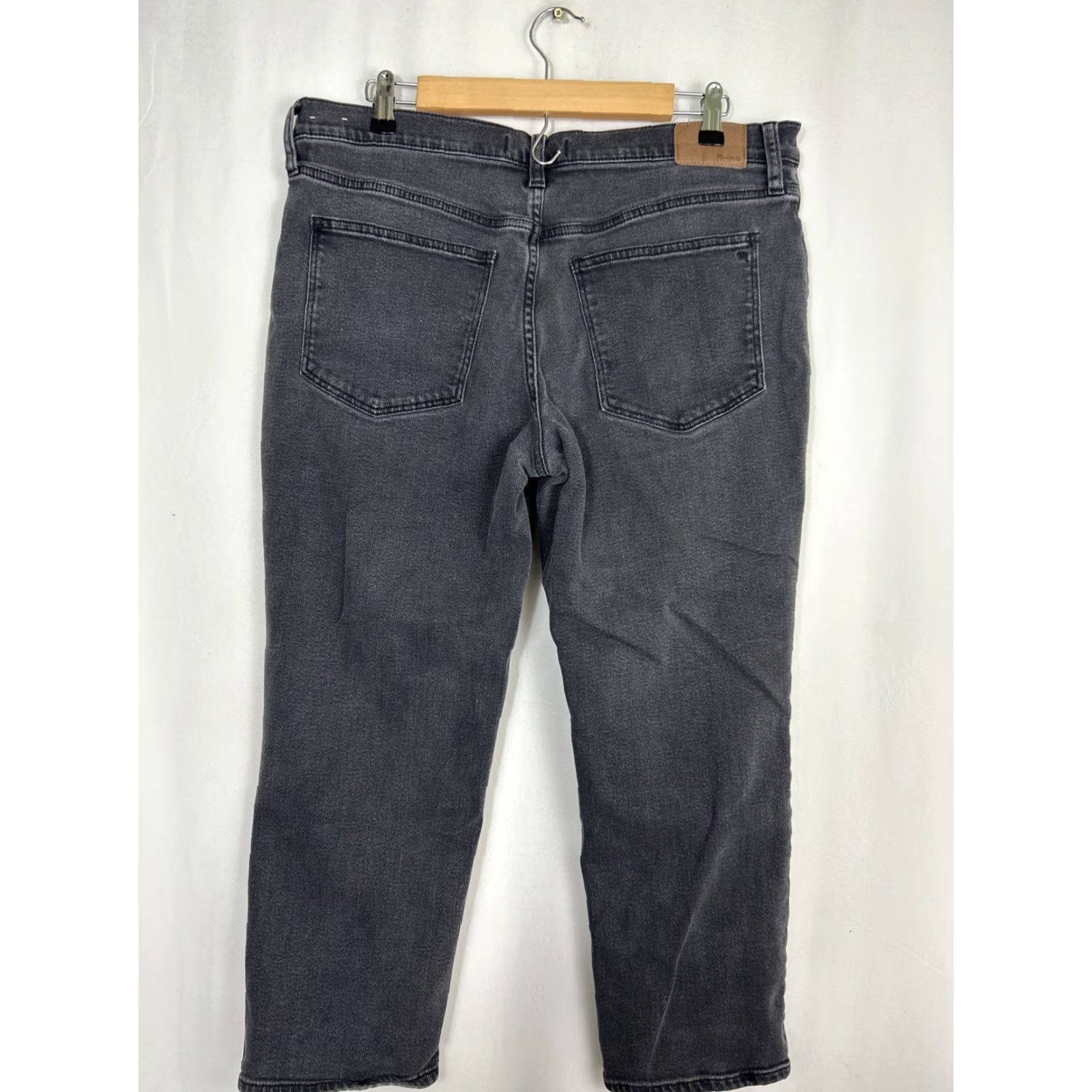Madewell Madewell Black The Girl Jean Wide Leg Distressed Women Size 31 P 34x24 Cropped Size 24" / US 00 / IT 34 - 7 Thumbnail