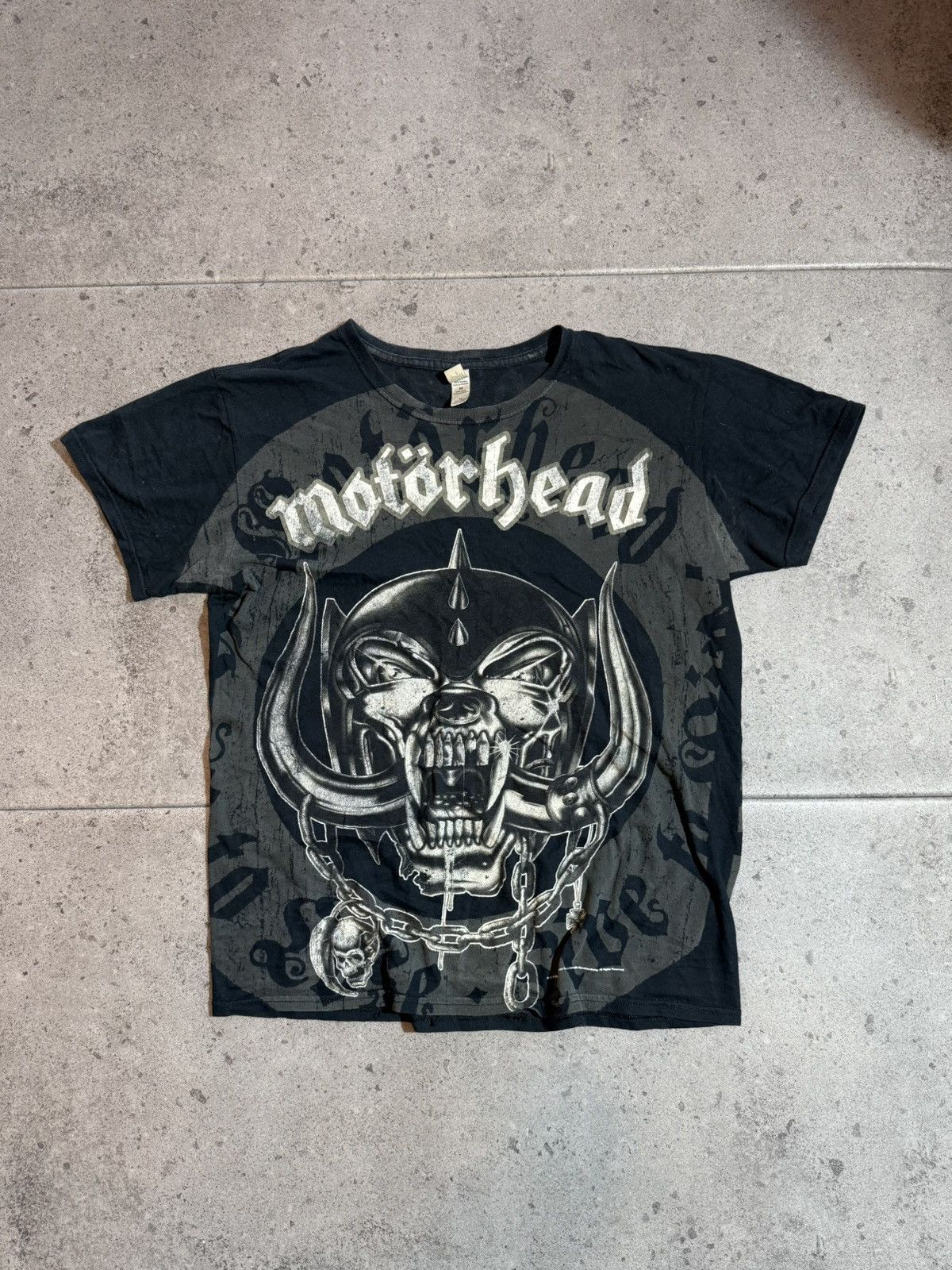 Band Tees × Vintage Vintage 2009 Motorhead Tour Black faded rock band Tee Size US M / EU 48-50 / 2 - 1 Thumbnail