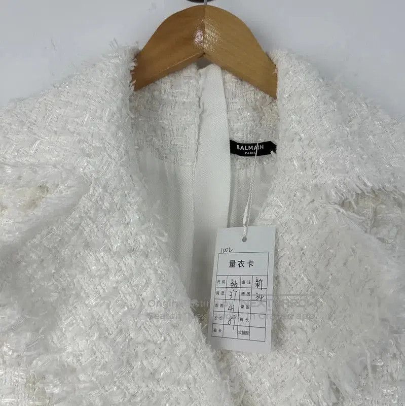 Balmain Balmain White Cotton Dress Size S . Size S / US 4 / IT 40 - 3 Thumbnail
