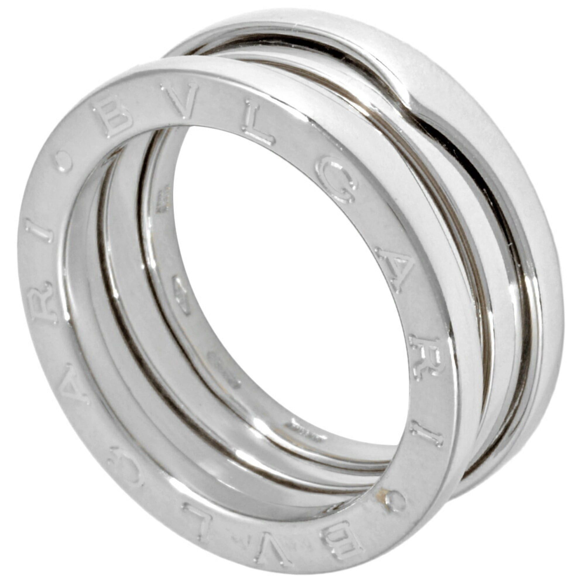 BVLGARI B.zero1 3-Band Ring #52 18KWG 8.4g White Gold