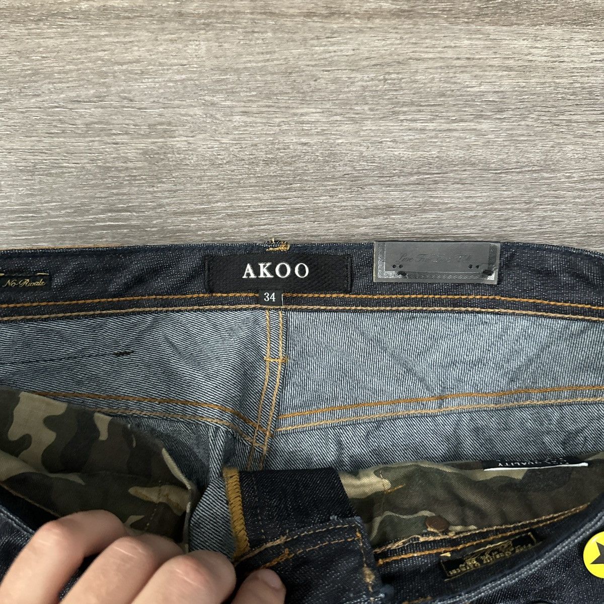 AKOO × Japanese Brand × Vintage Vintage Y2K Akoo rockstar Japanese denim style jeans Size US 34 / EU 50 - 8 Thumbnail