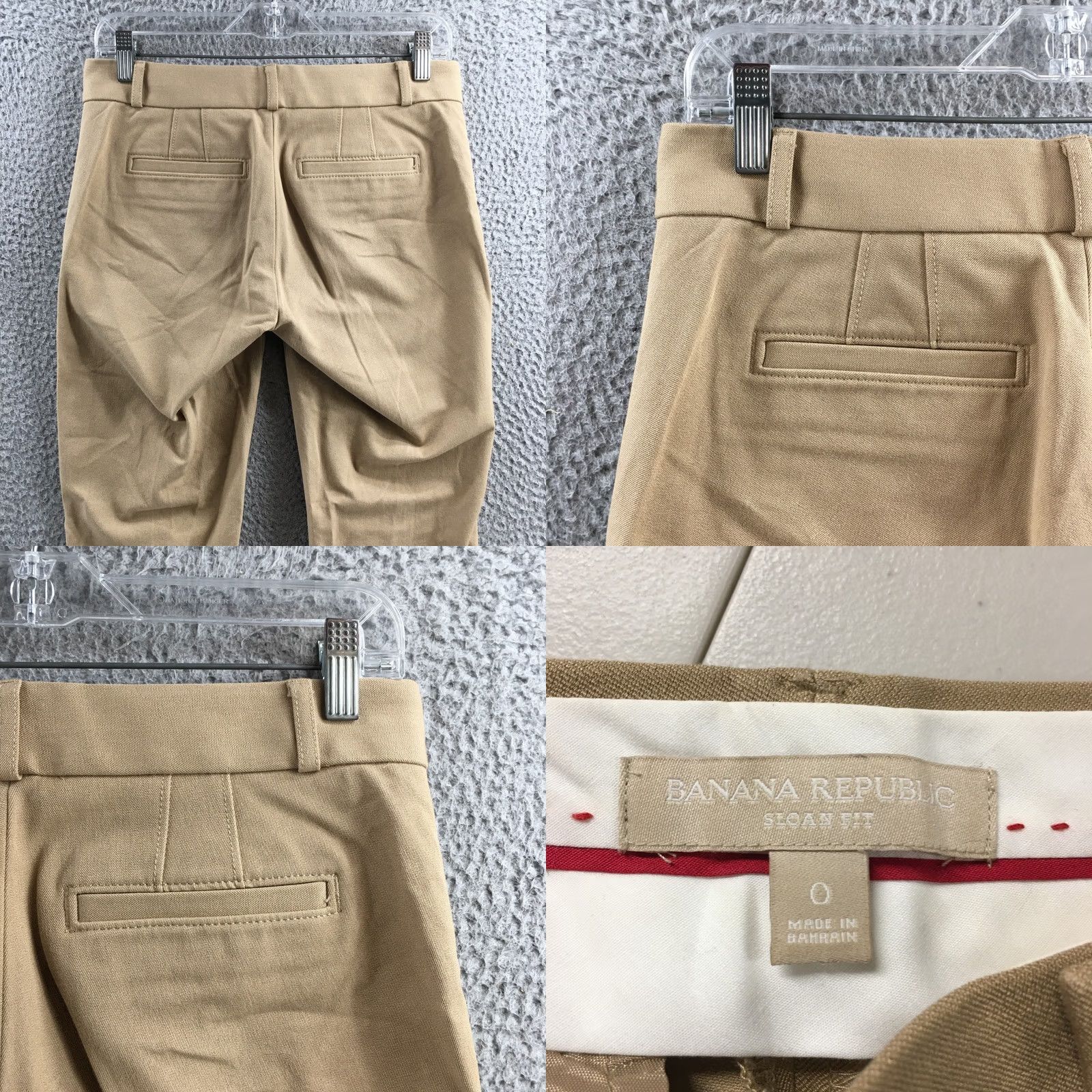 Banana Republic Banana Republic Sloan Fit Dress Pants Womens 0 Beige Low Rise Flat Front Zip Fly Pants Size 25" / US 0 / IT 36 - 9 Thumbnail