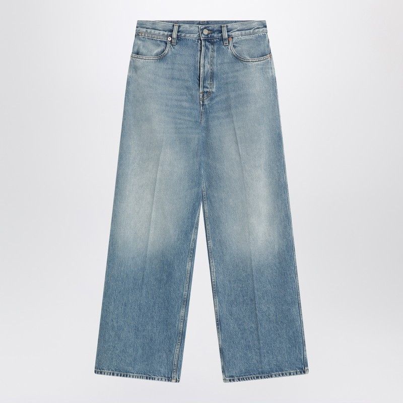 Gucci Gucci Wide Light Blue Jeans With Faded Effect Size 26" / US 2 / IT 38 - 1 Thumbnail