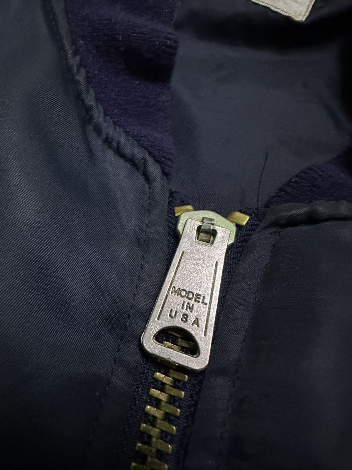 Japanese Brand vintage navy blue nylon Suntory BOSS Coffee bomber jacket L Size US L / EU 52-54 / 3 - 8 Thumbnail