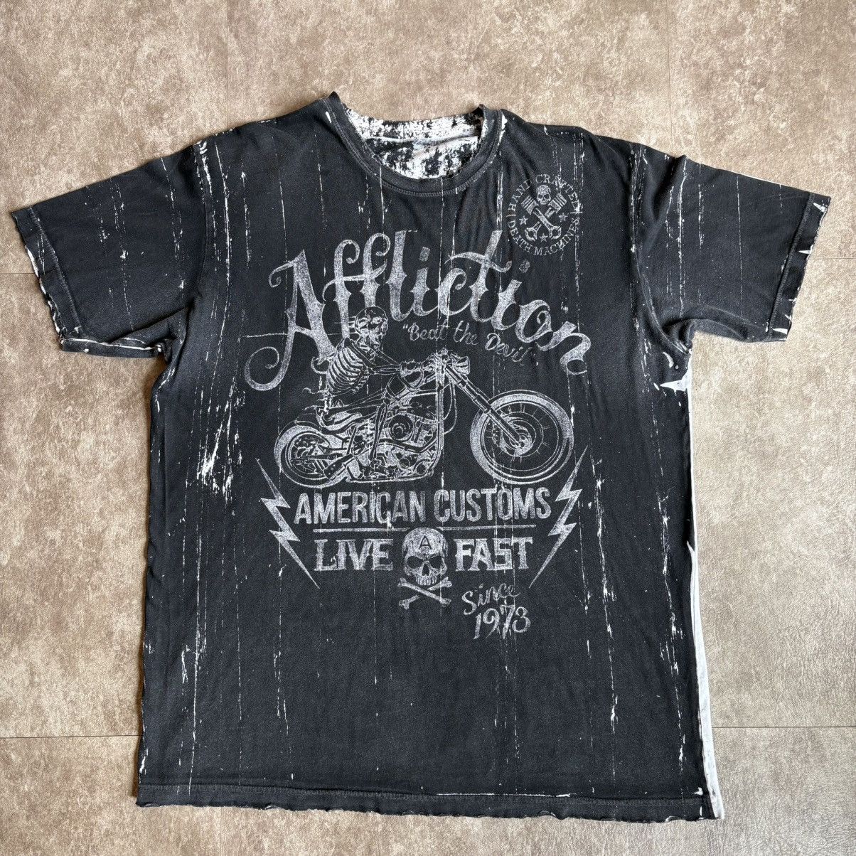Affliction Vintage Y2K Double Sided Affliction T Shirt Size US XL / EU 56 / 4 - 8 Thumbnail